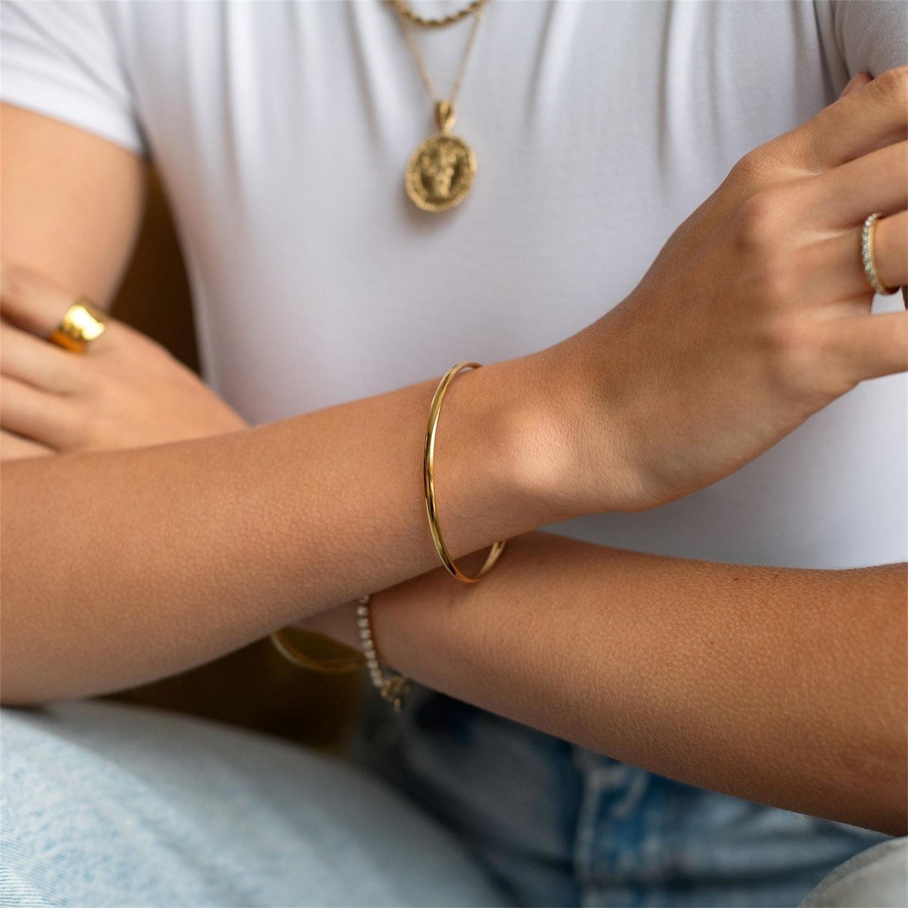 D.Louise Classic Gold Bangle