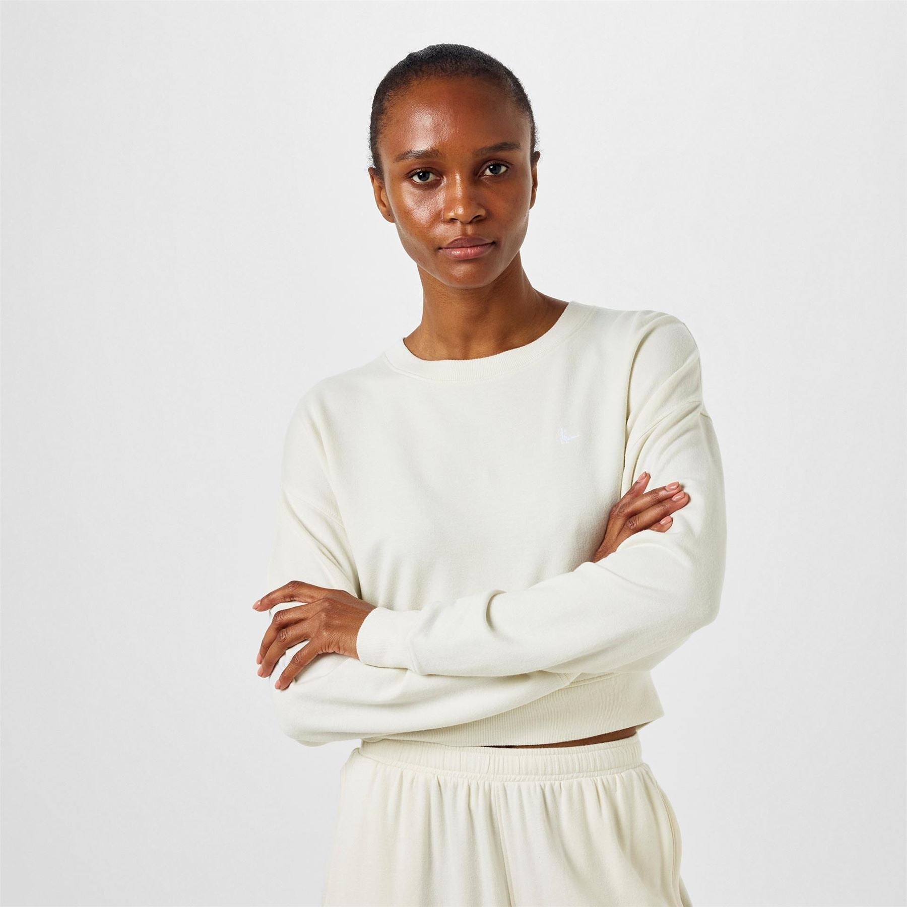 Jack Wills Cropped Crew Modal Sweatshirt
