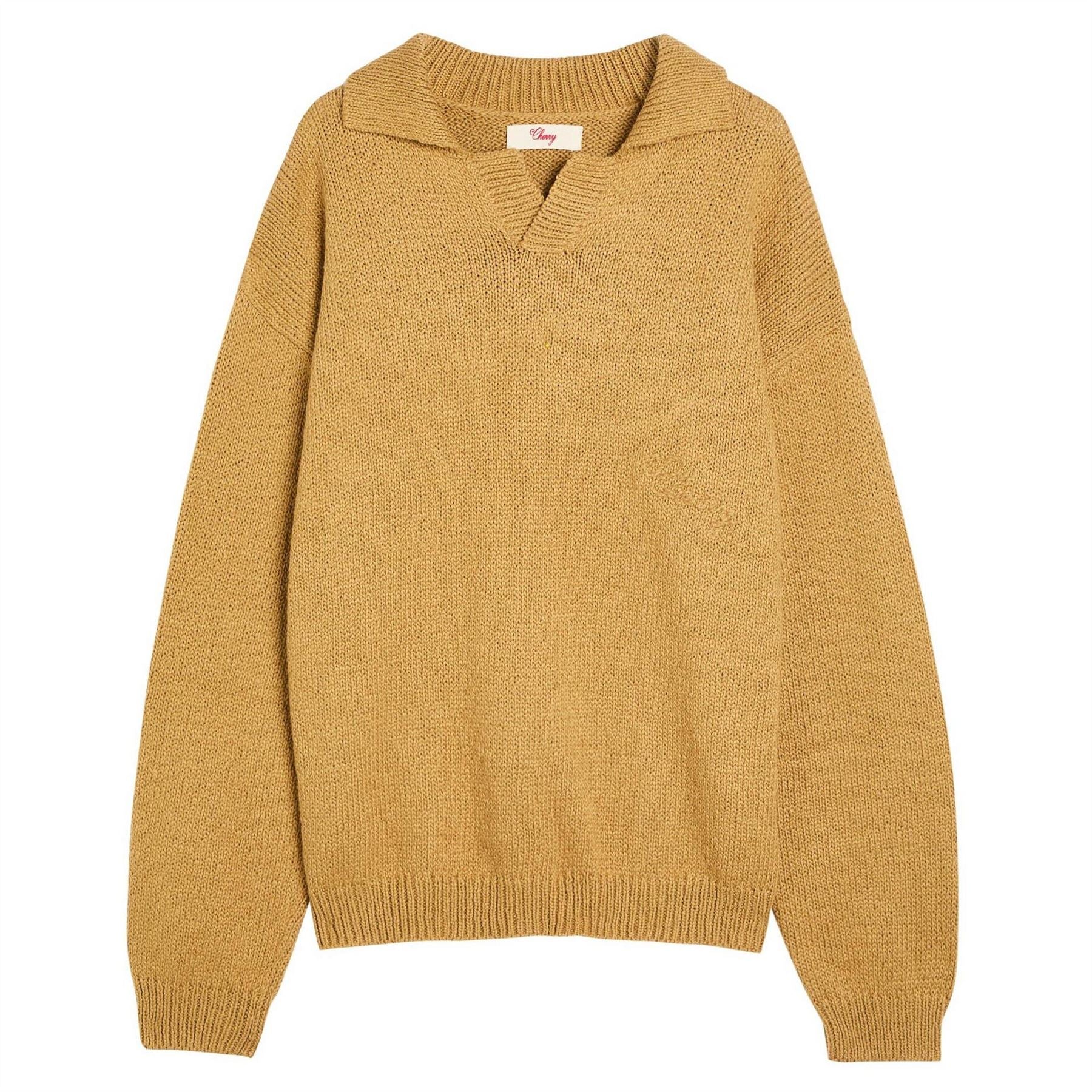 Cherry LA Star Henley Crew