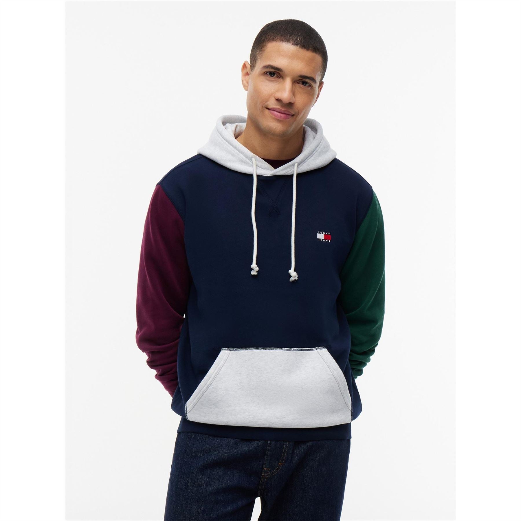 Tommy Jeans Badge Cotton Over The Head Hoodie