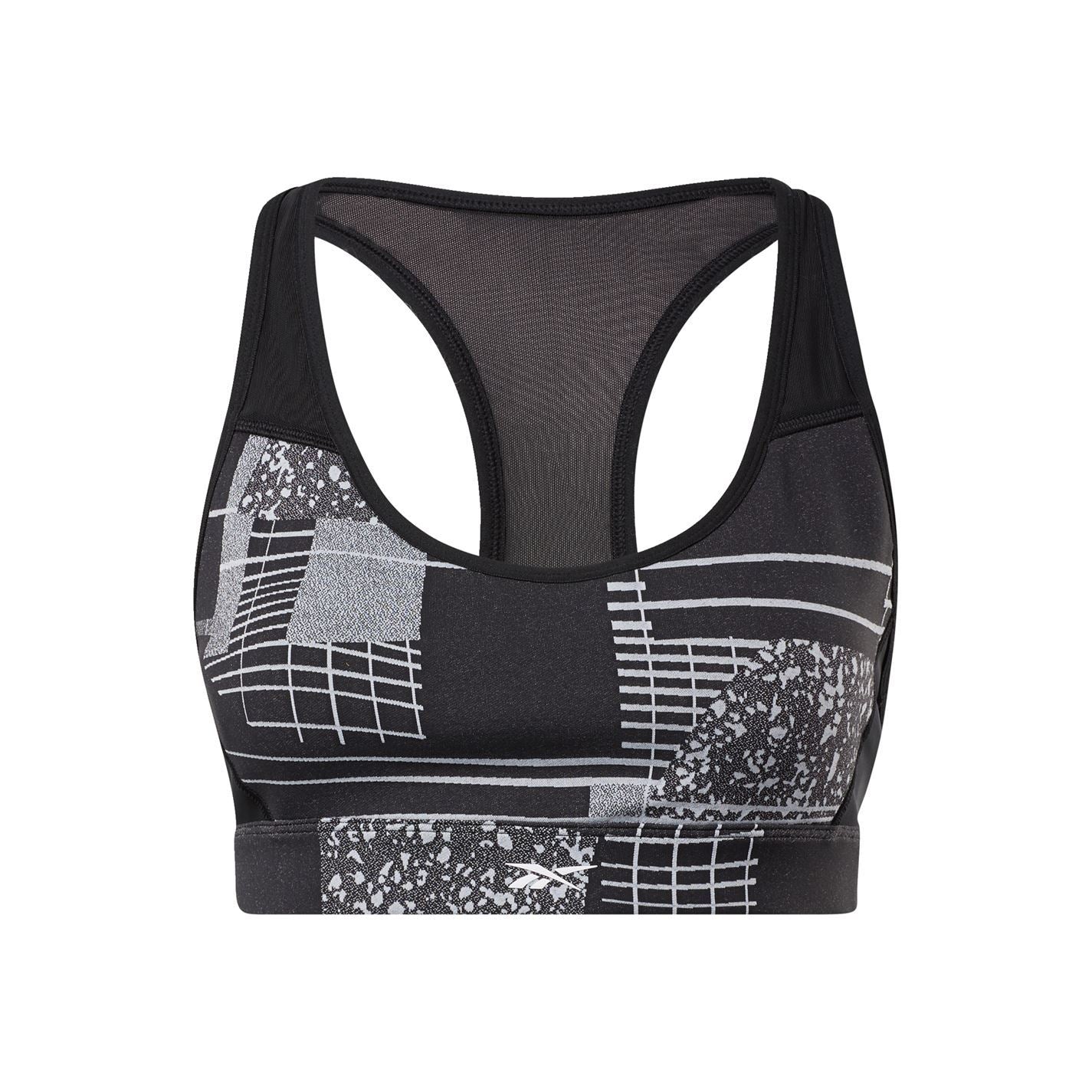 Reebok Medium Impact Deconstructed Racer Bra Female