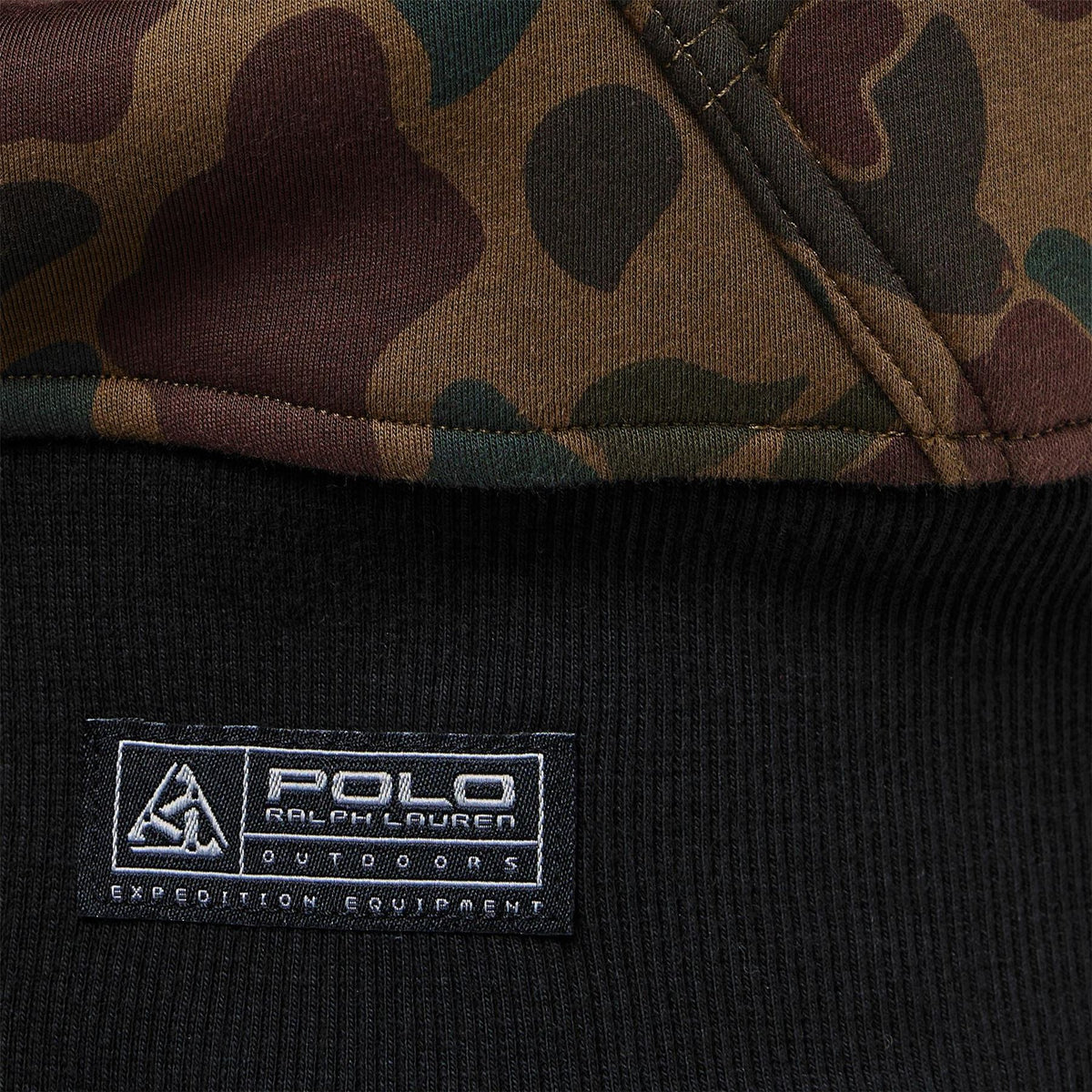 Polo Ralph Lauren Camo Patterned Hooded Ribbed Cuff Sweat Jacket