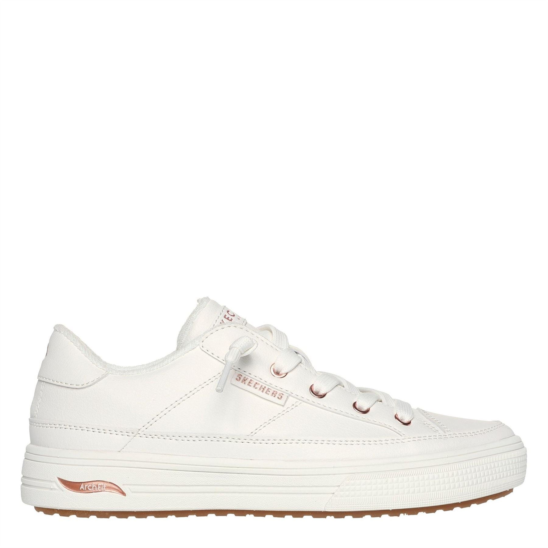 Skechers Womens Arch Fit Arcade   On My Way Low Top Trainers