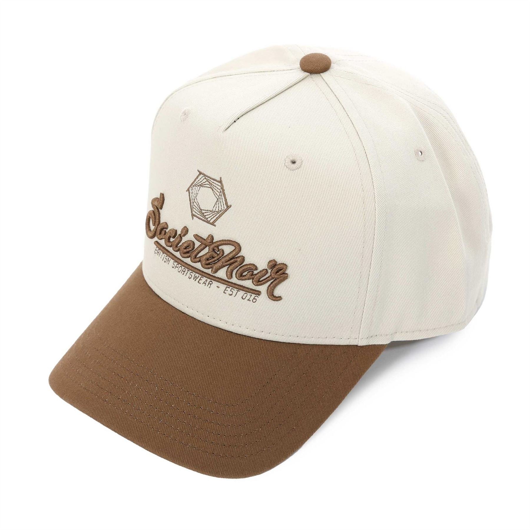 Societe Noir Lettering Embroidered Logo 6 Panel Baseball Cap