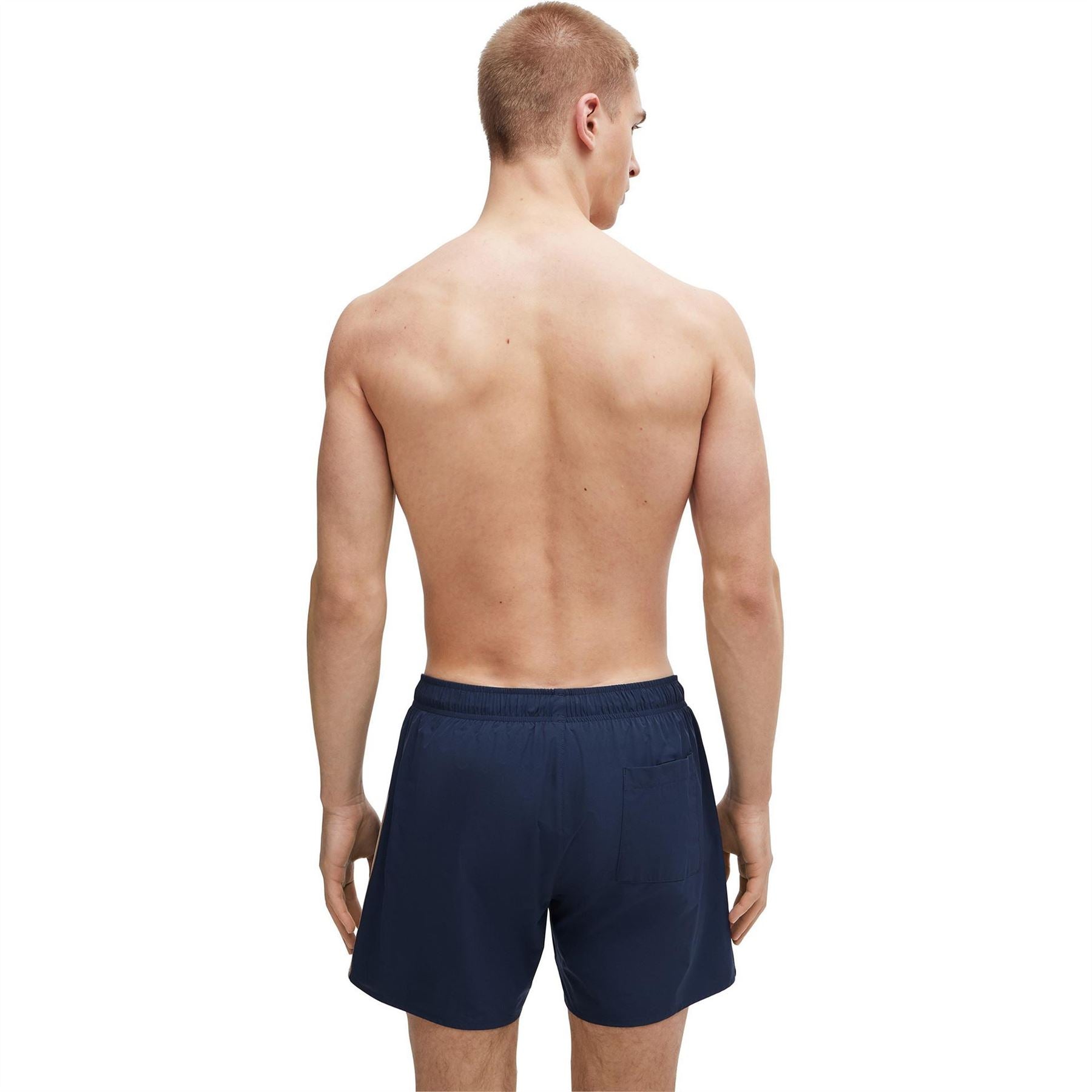 Boss Iconic Solid Patterned Regular Fit Swim Trunk