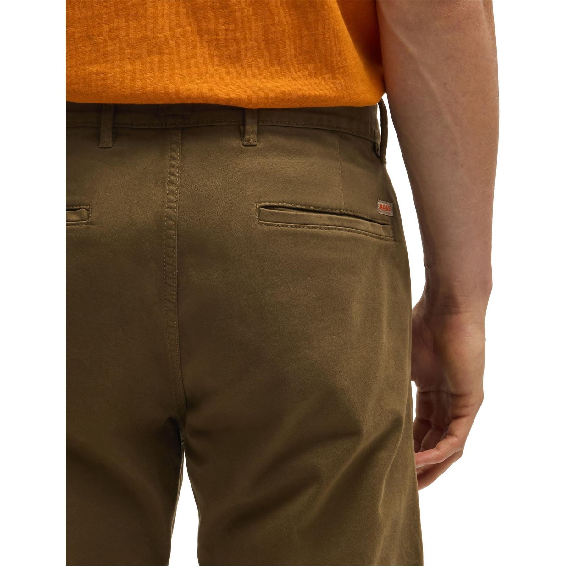 Boss Solid Patterned Slim Chinos
