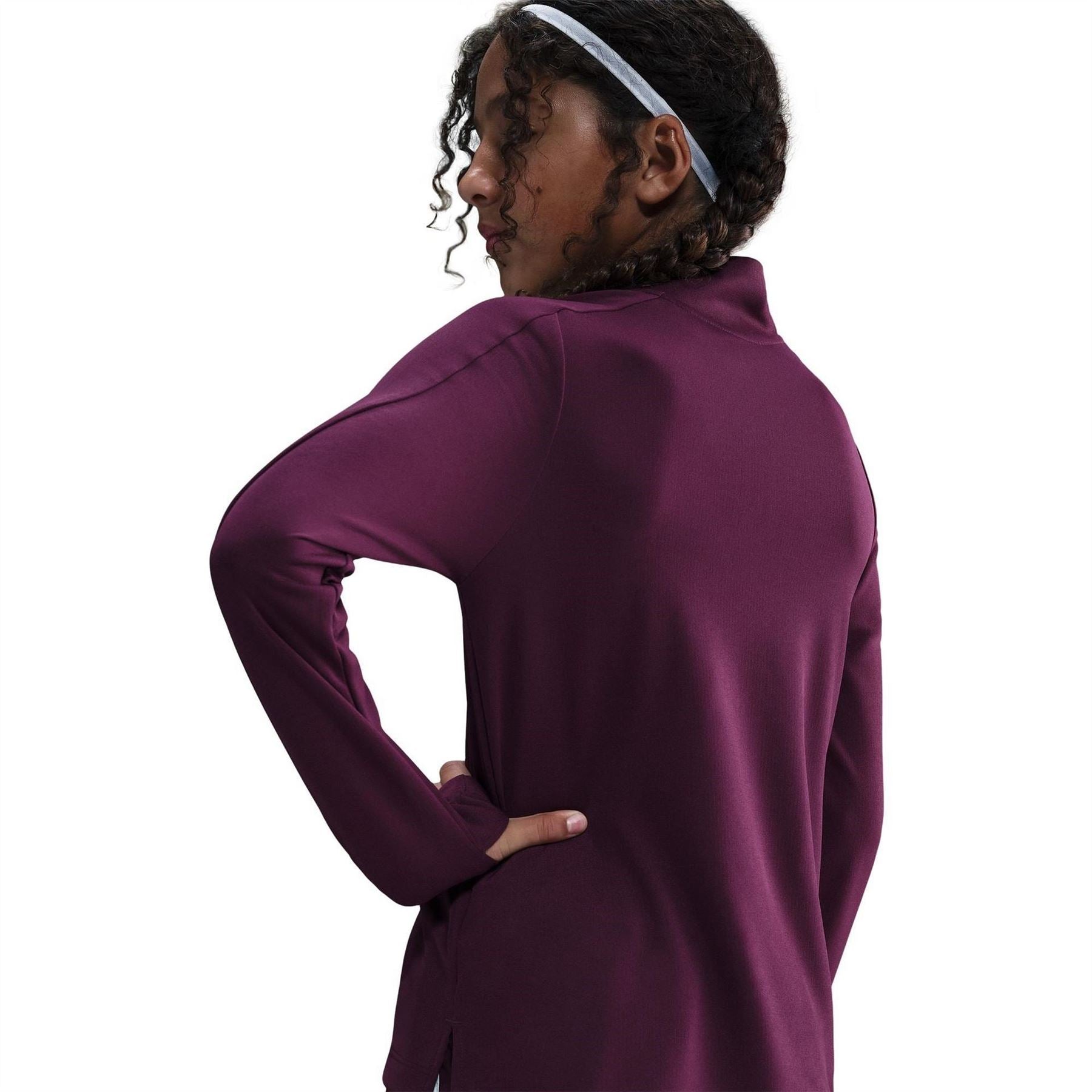 Nike Older Girls Dri Fit Long Sleeve Half Zip