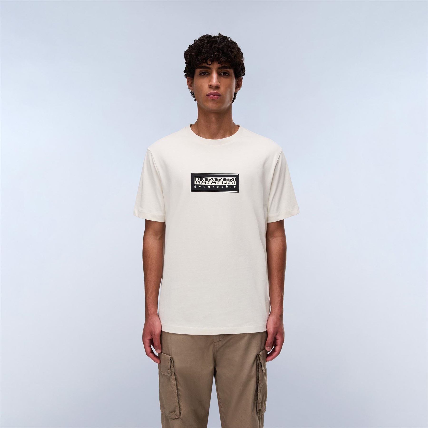 Napapijri Box Print Crew Neck Regular Fit T-Shirt