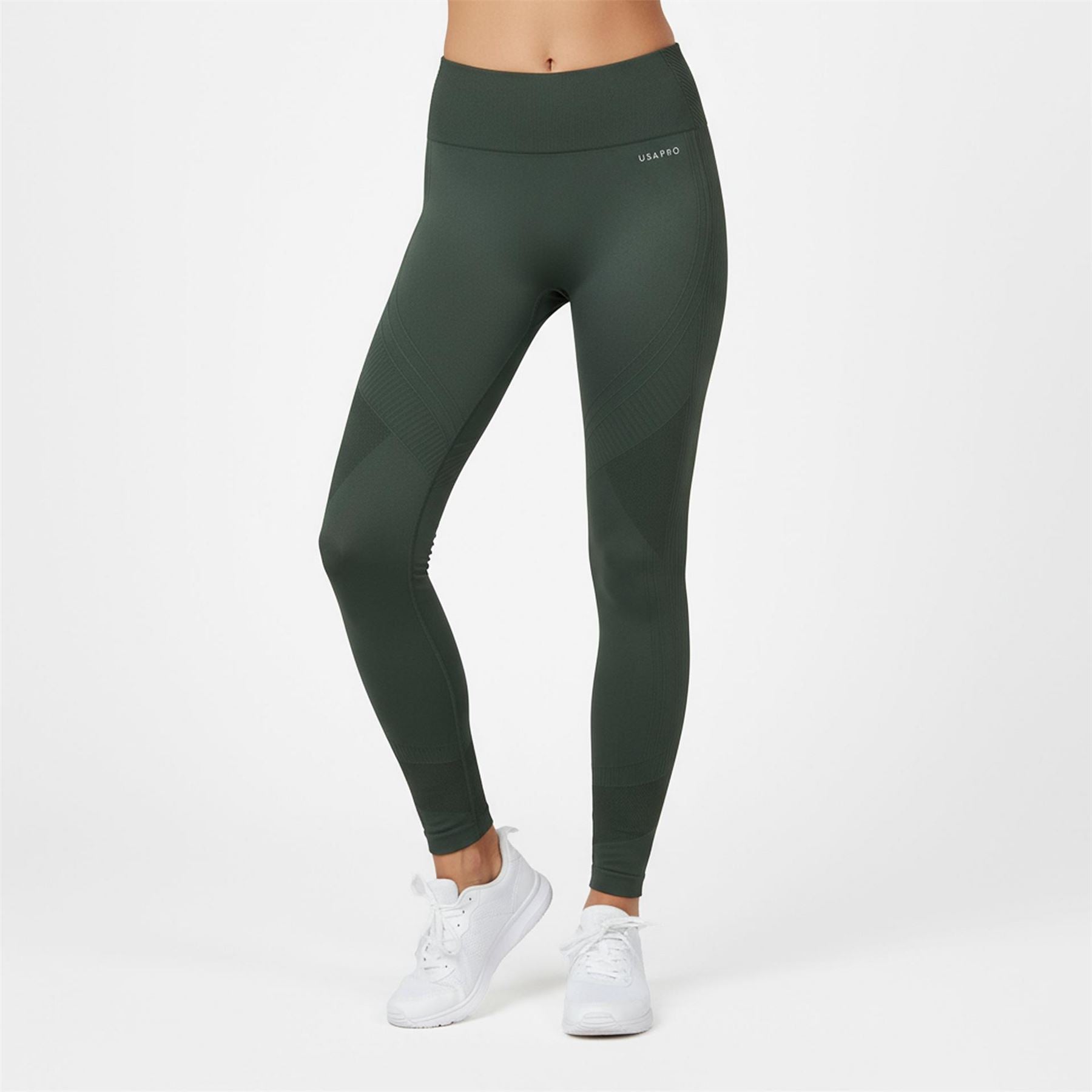 USA Pro Womens High Rise Seamless Tights