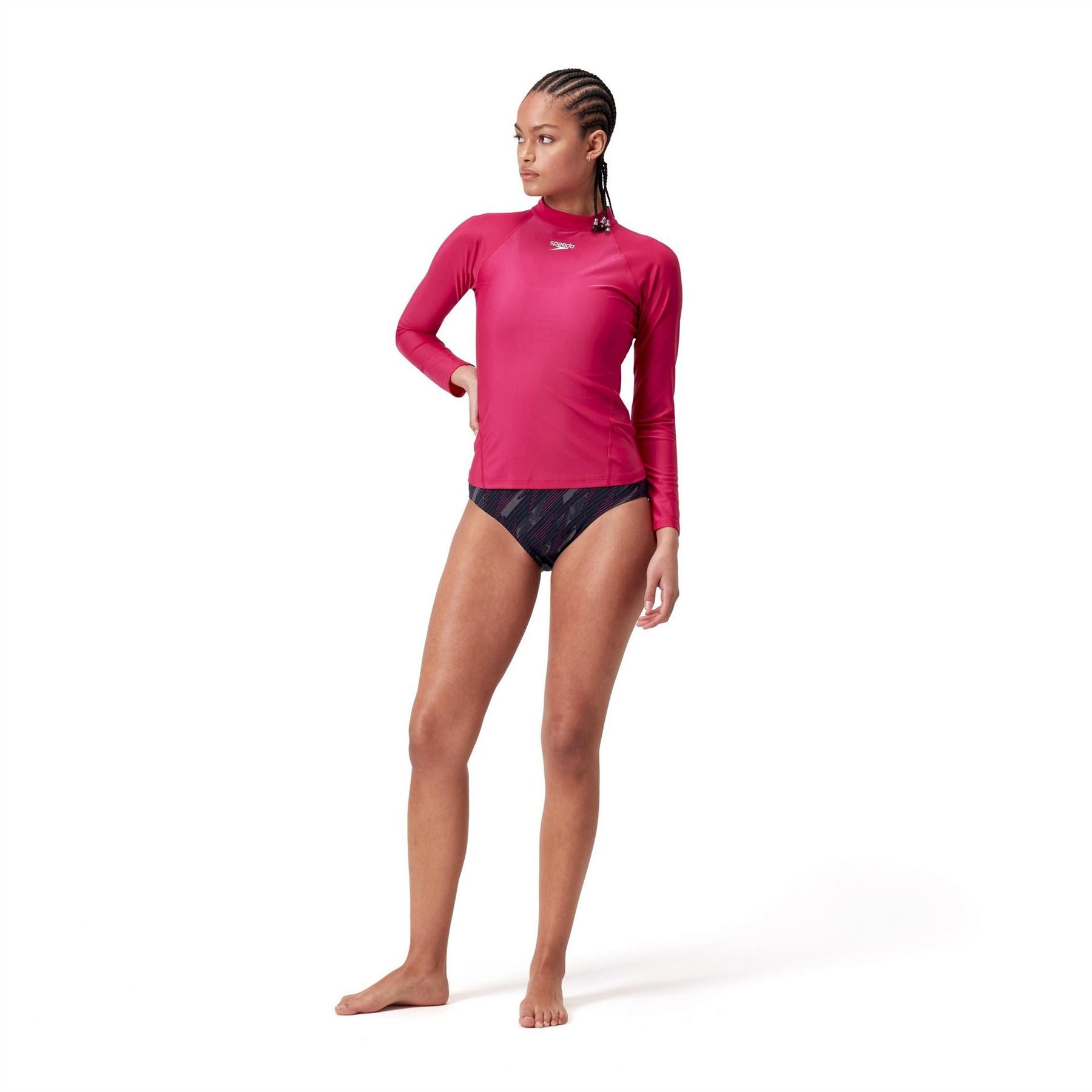 Speedo Long Sleeve One Piece Swimsuit