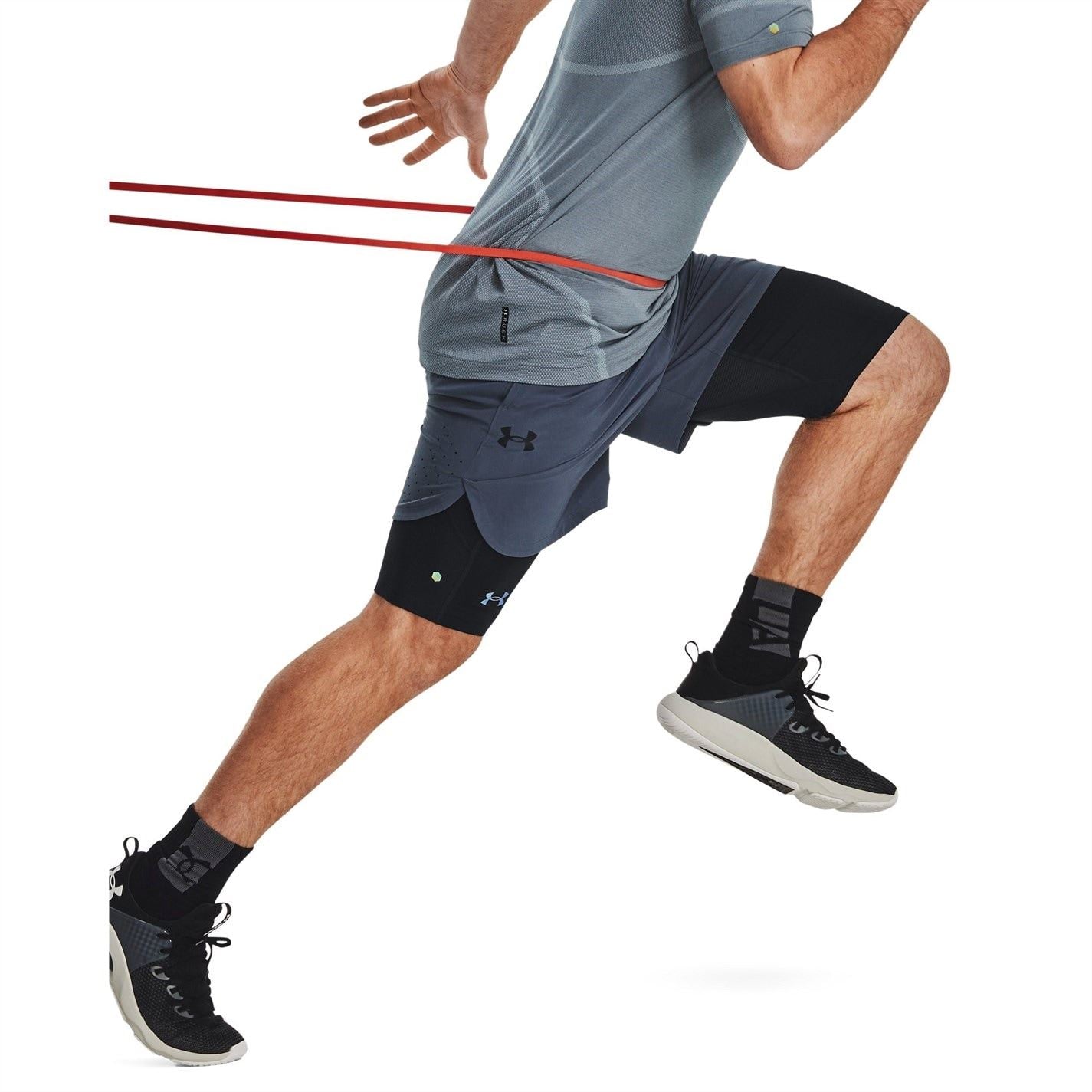 Under Armour Mens Armour Ua Smartform Rush Lng Shorts Gym Shorts