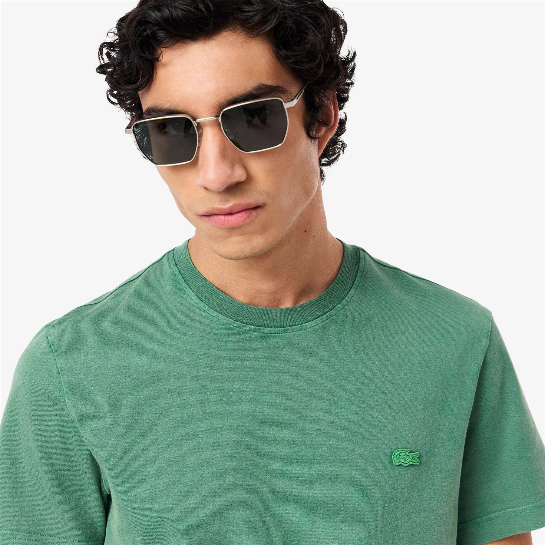 Lacoste Washed Effect Heavy Jersey Regular Fit T-Shirt