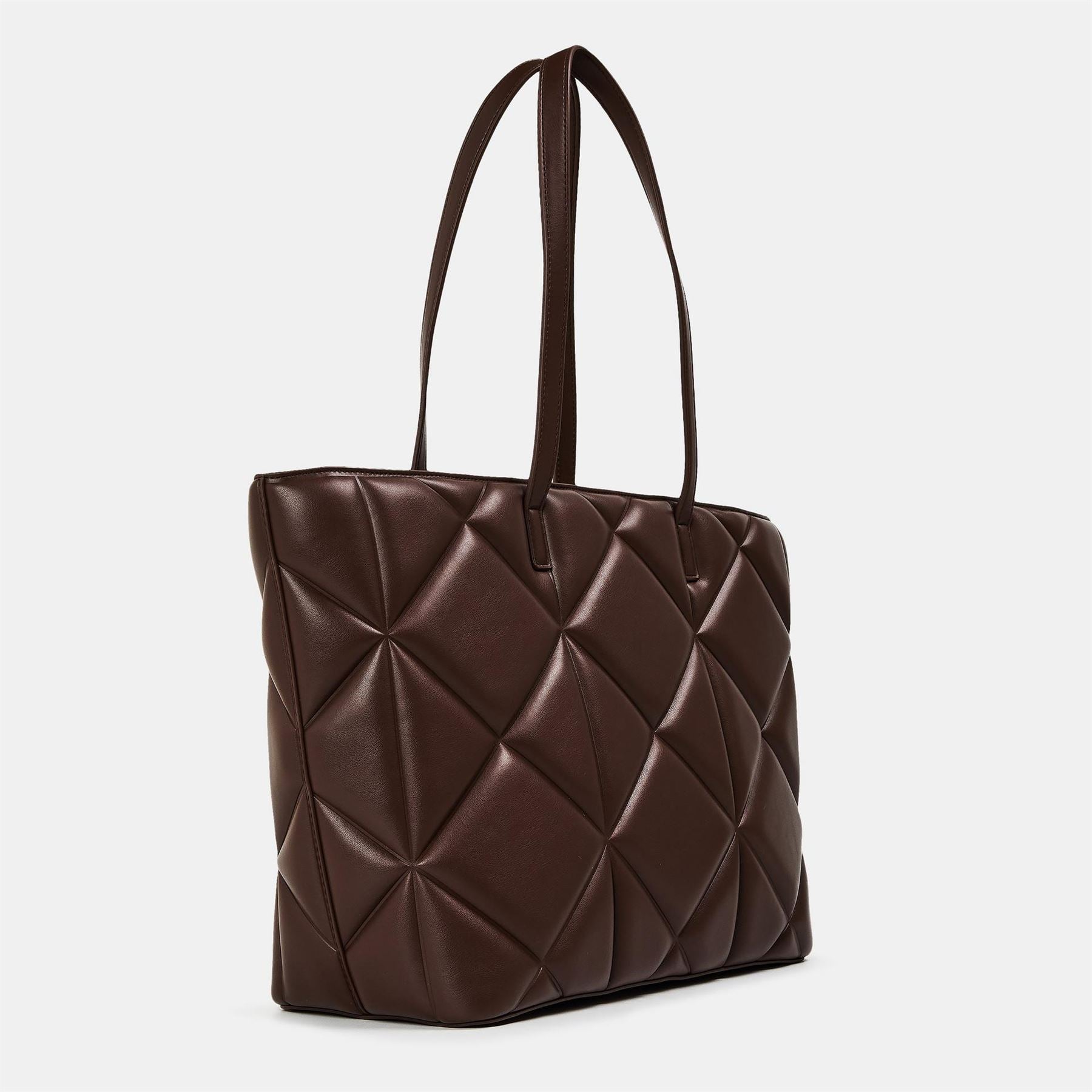 Love Moschino Quilt Rectangle Shape Tote with Gold Tone Hardware