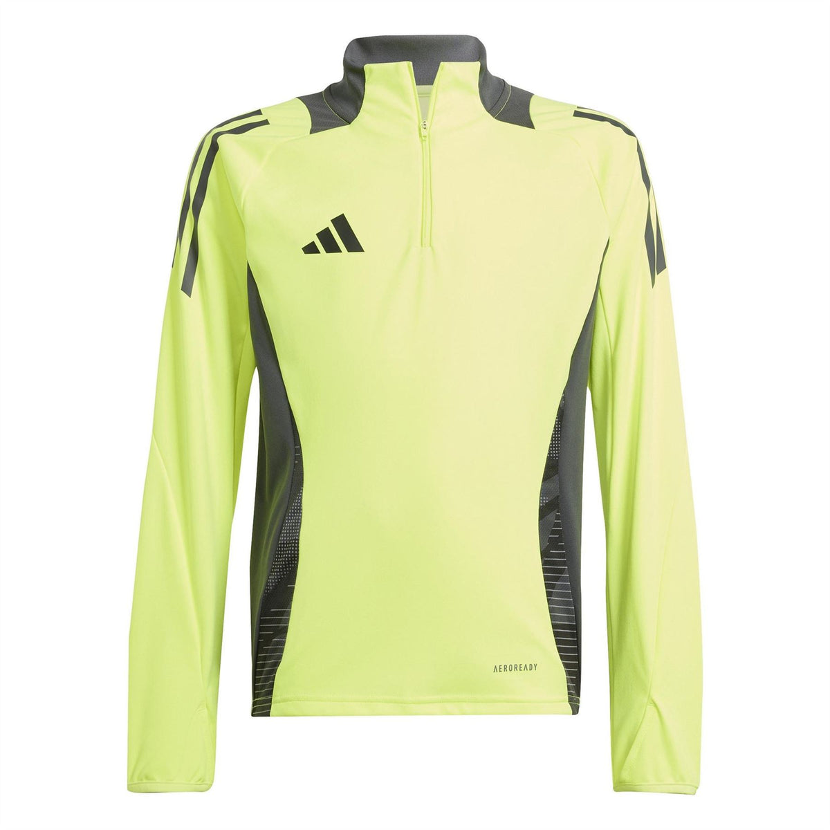 adidas Kids Three Bar Logo Funnel Neck Long Sleeve Athletic Top