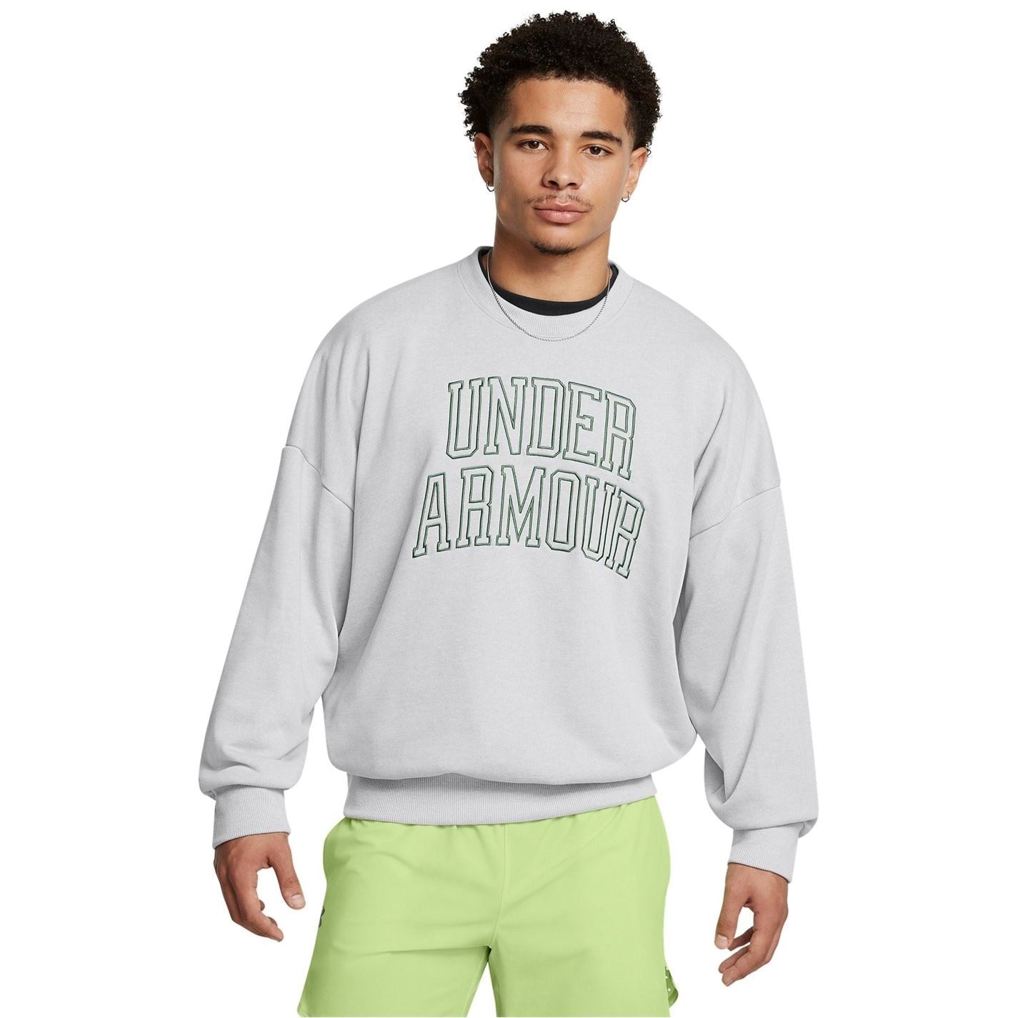 Under Armour Icon Crew Neck Ribbed Collar Long Sleeve Sweatshirt