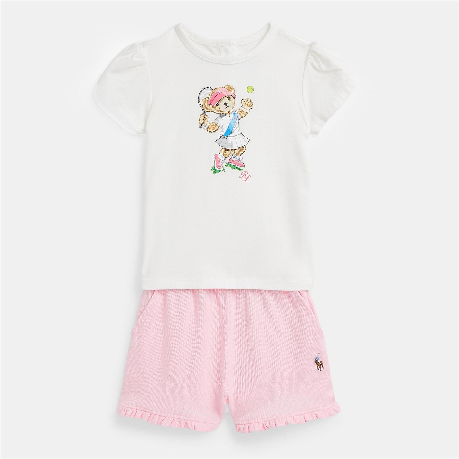 Polo Ralph Lauren Shirt And Short Set Babies