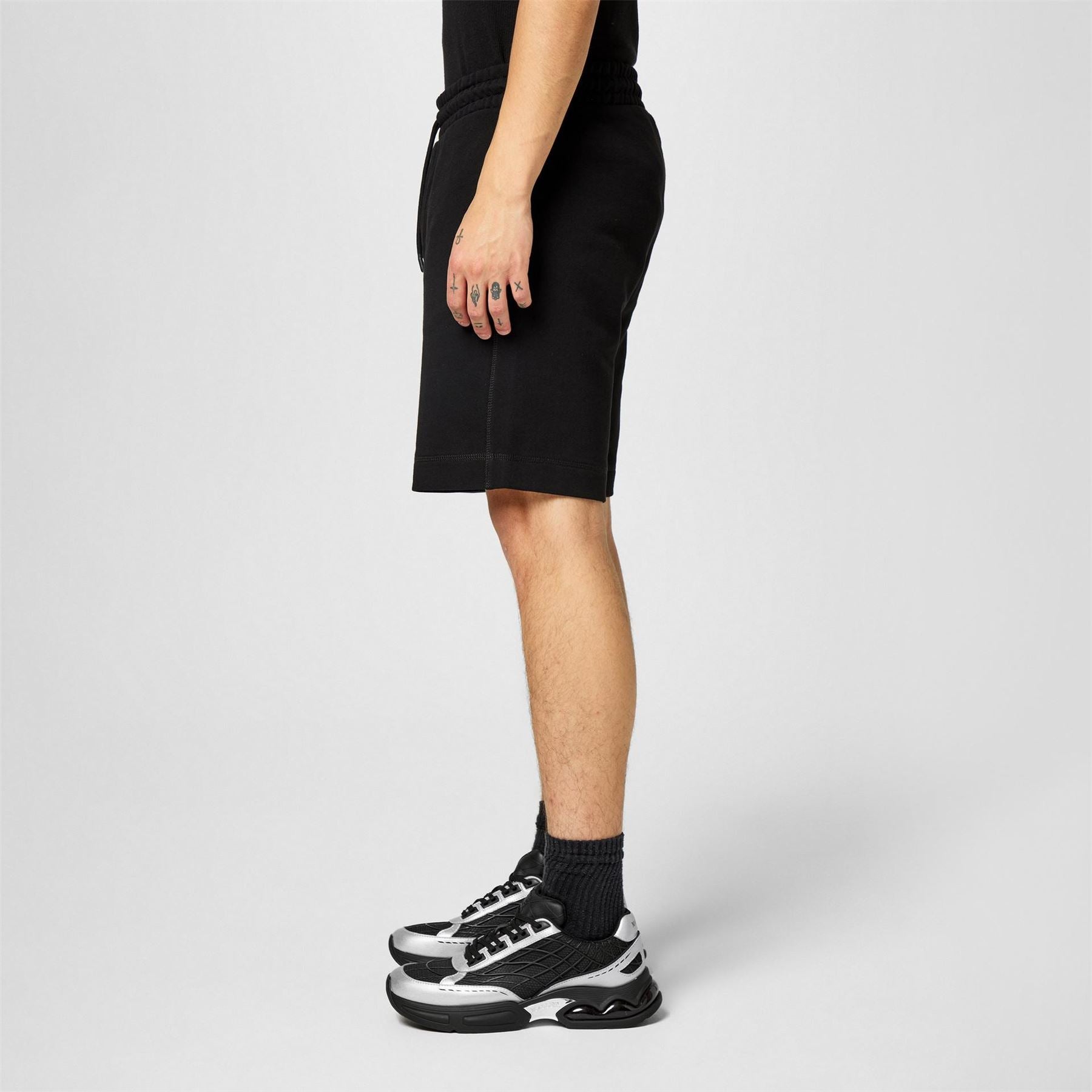 Boss Orange Mid Length Elasticated Drawstring Fleece Shorts