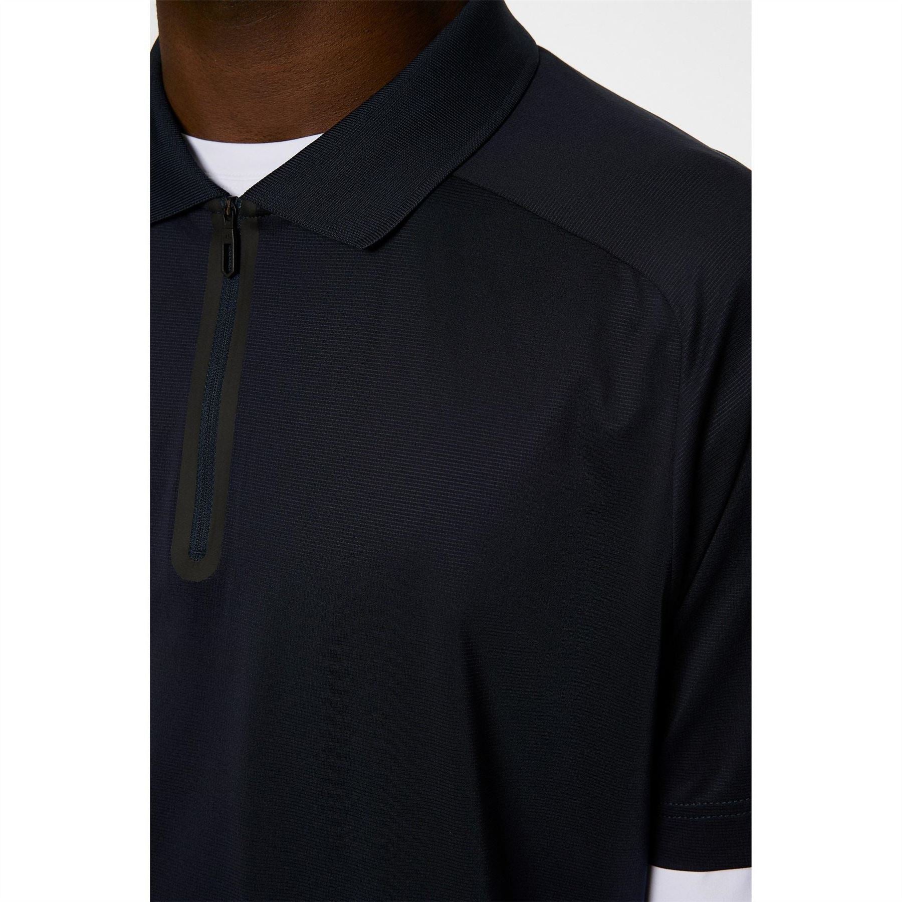 J Lindeberg Golf Nero Polo Sn52