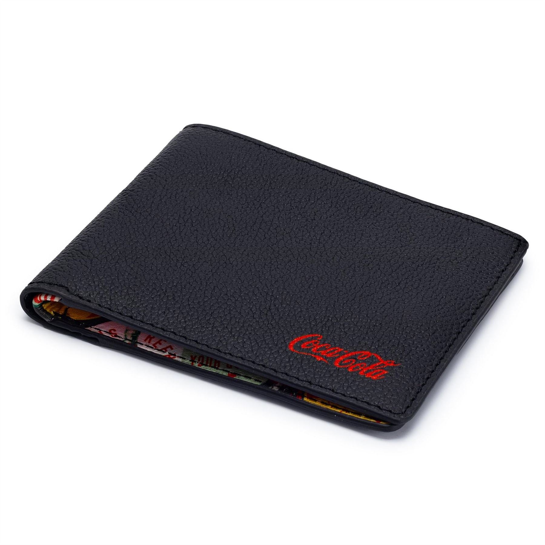 Coca Cola Officially Licensed Badges Leather Wallet Unisex