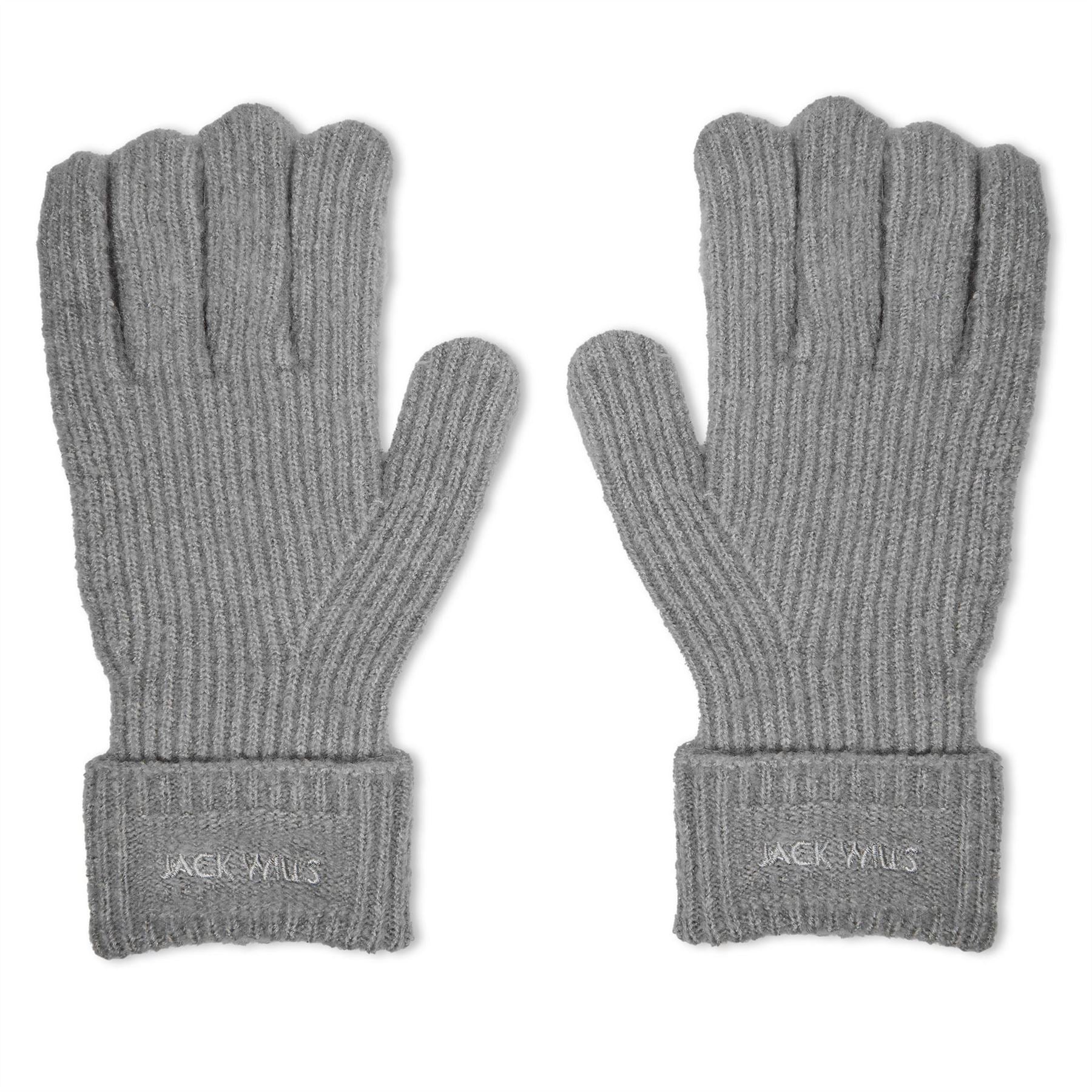Jack Wills Adults Knitted Fleece Gloves