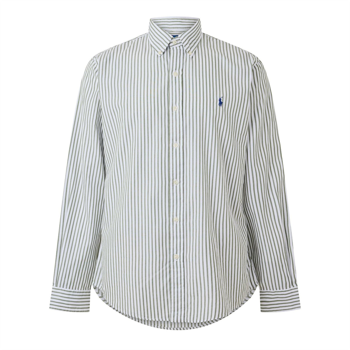 Polo Ralph Lauren Striped Broadcloth Button-Down Collar Long Sleeve Shirt