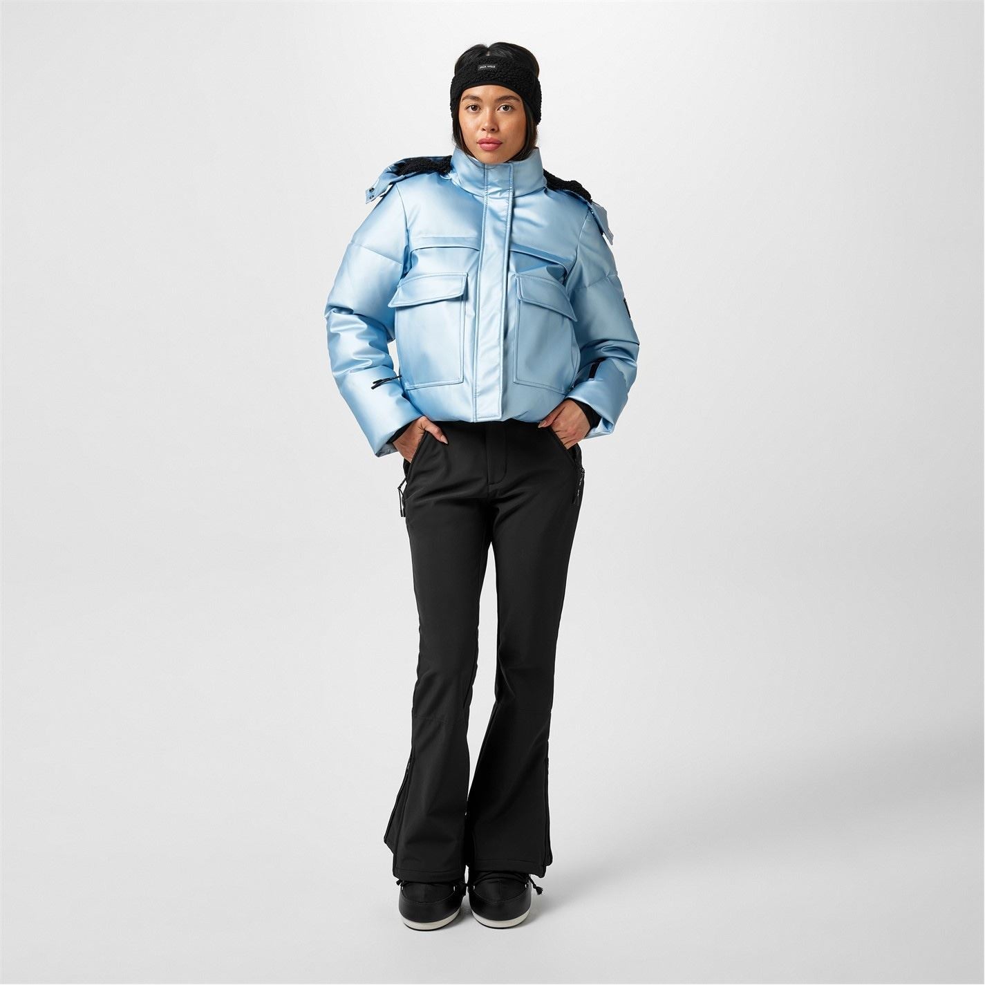 Jack Wills Cropped Hooded Ski Jacket