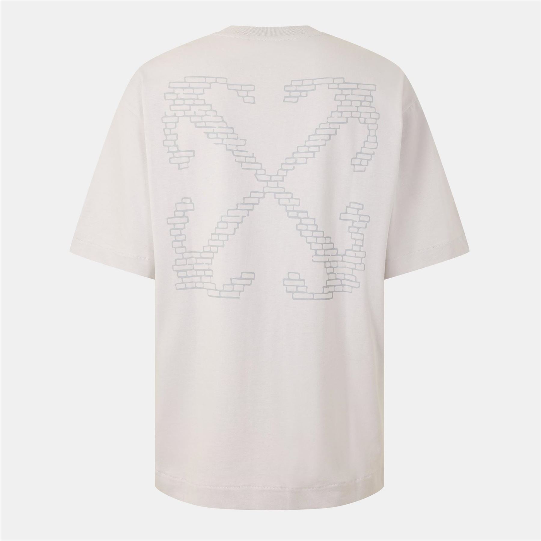 Off White Brics Skate Lettering Regular Fit T-Shirt