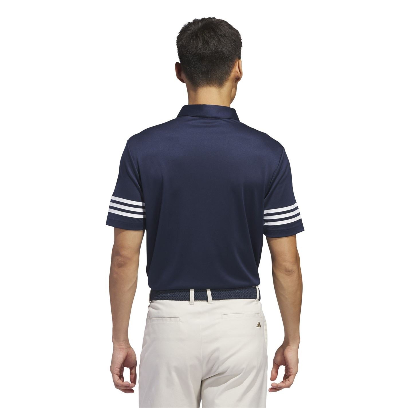 adidas Mens 3 Stripe Polo Shirt