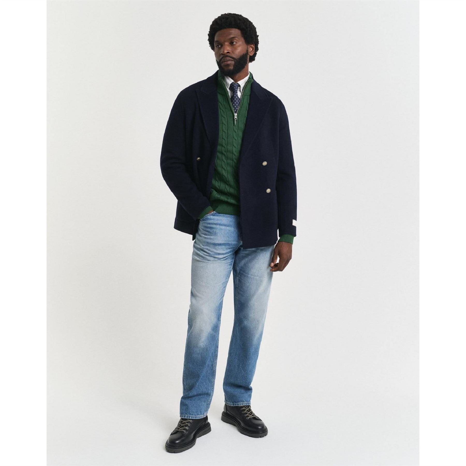 Gant Cable Half Zip Fleece