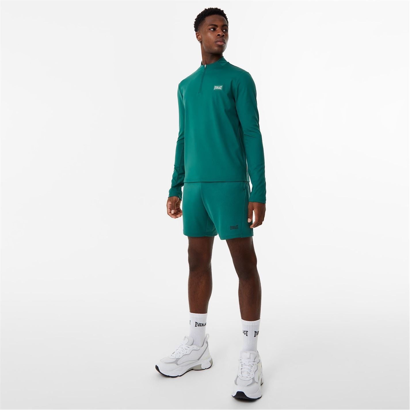 Everlast Mens Half Zip Funnel Neck Top