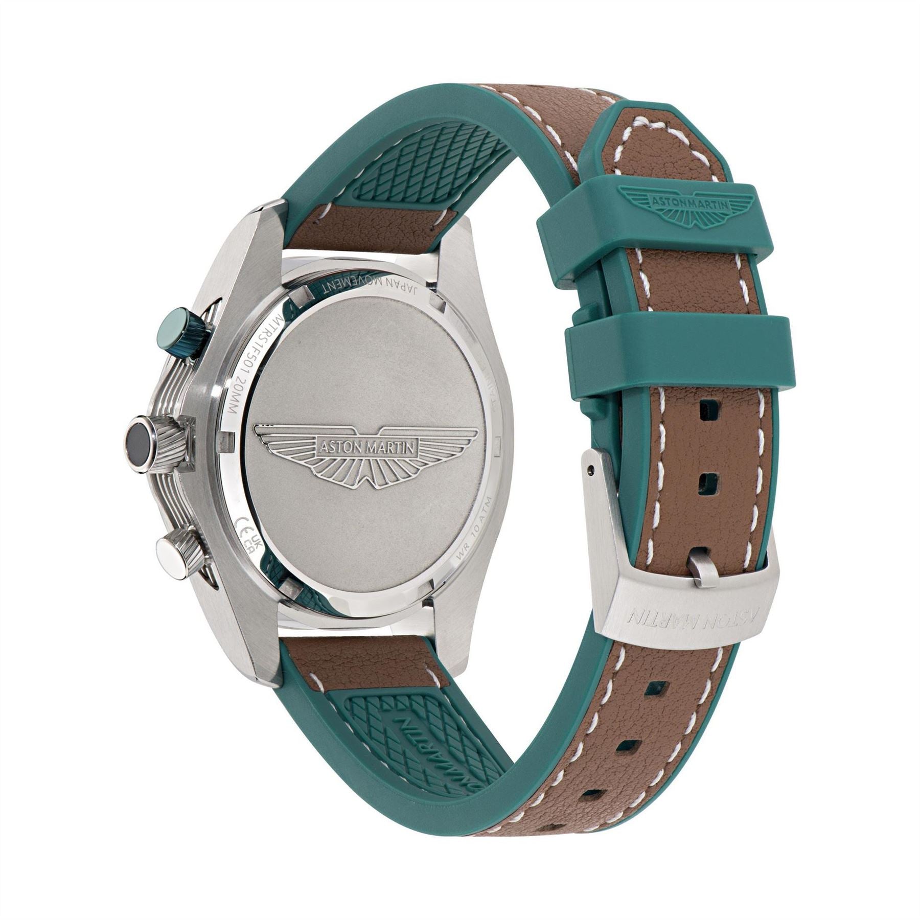 Aston Martin Signature Sn62 Racing Leather Rally Strap Analogue Watch