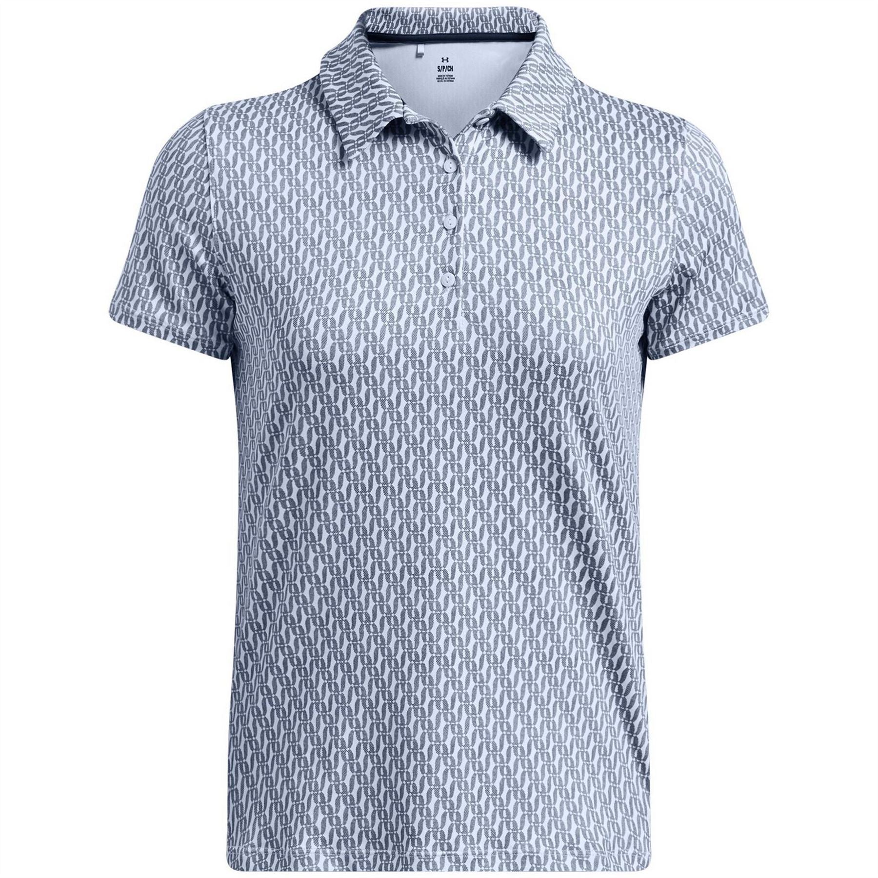 Under Armour Printed Collared Neck Short Sleeve Polo Shirt