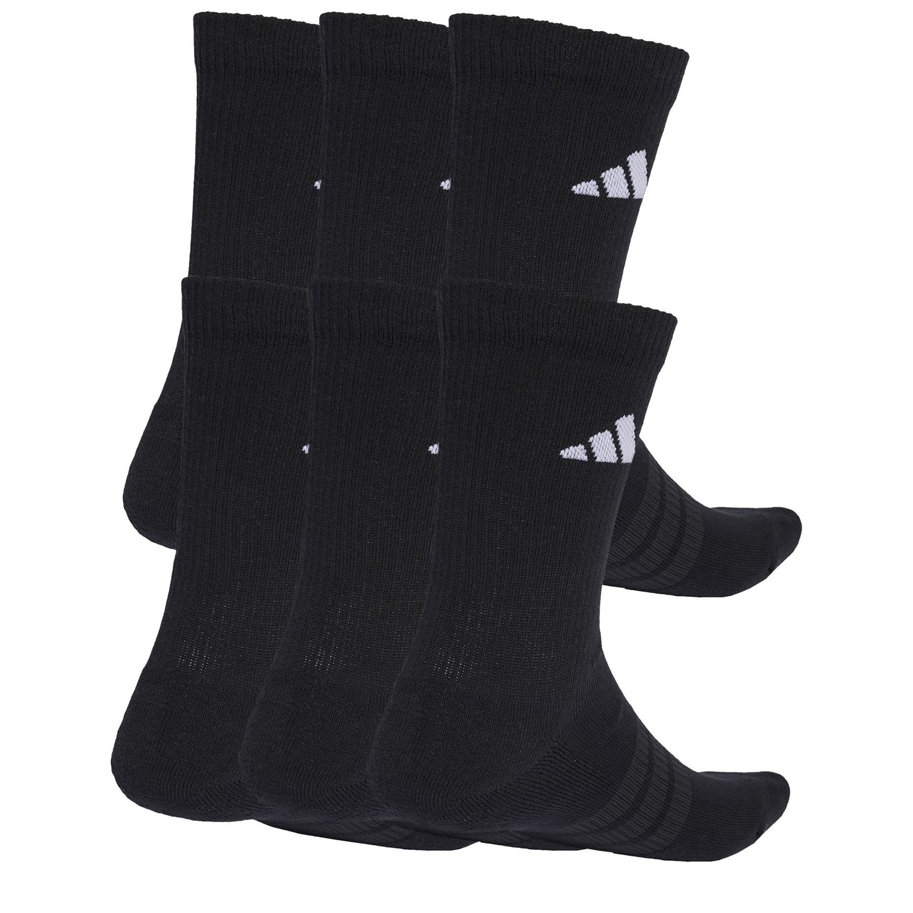 adidas Womens Cushioned Crew Socks 6 Pack