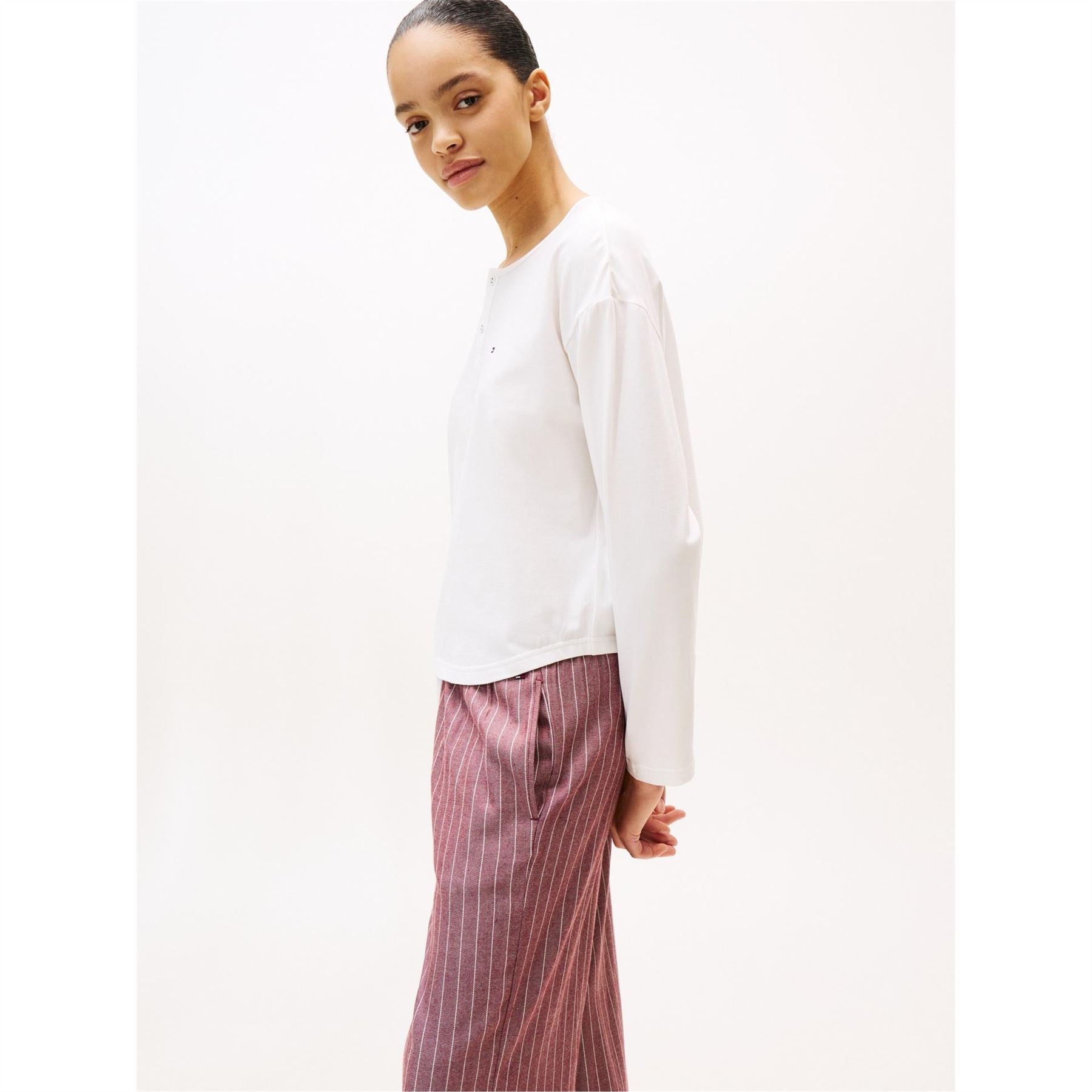 Tommy Hilfiger Long Sleeve Scoop Neck Pyjama Set