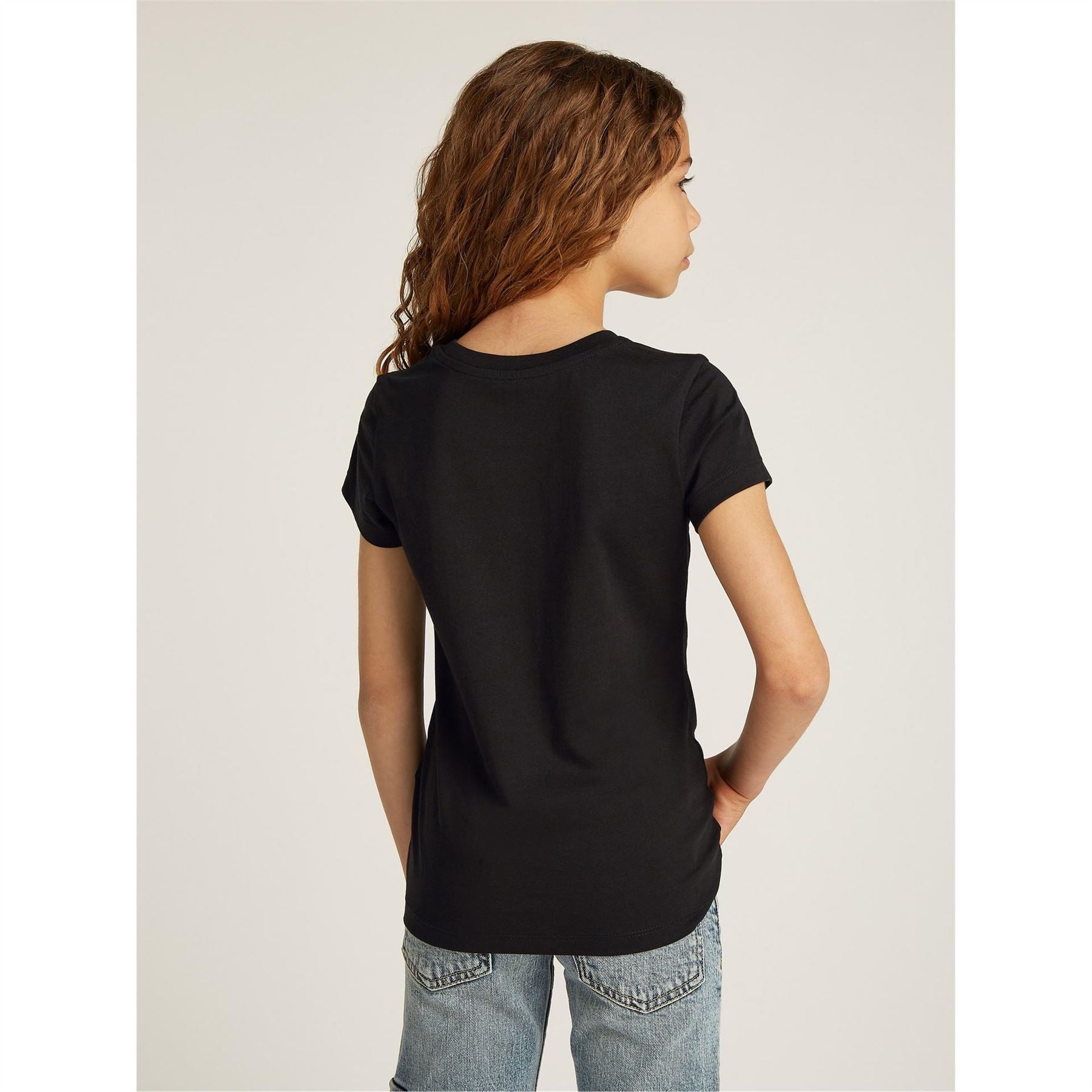 Calvin Klein Jeans Slim Fit Lettering Short Sleeve Crew Neck T-Shirt