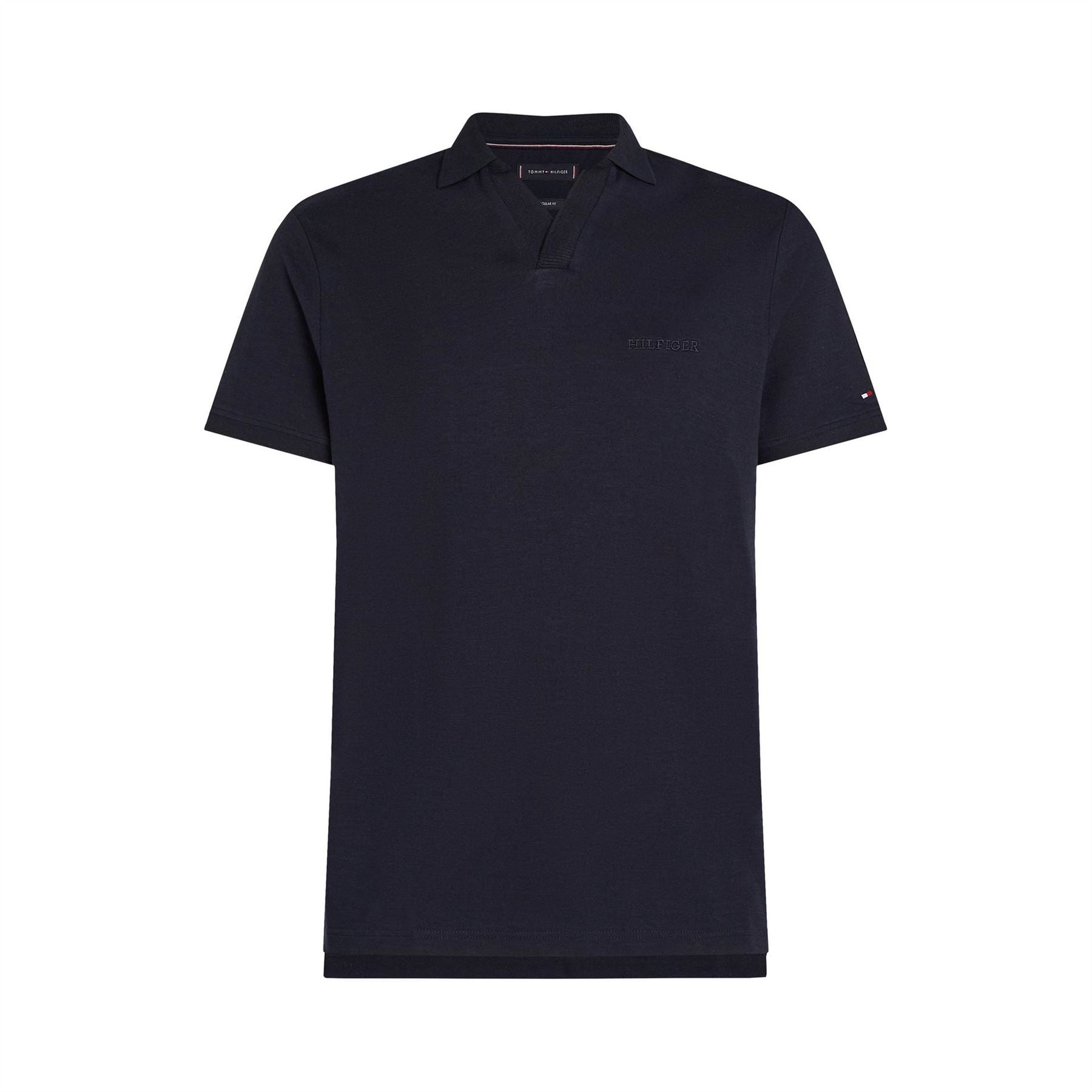 Tommy Hilfiger Cotton Linen Terry Short Sleeve Polo Shirt