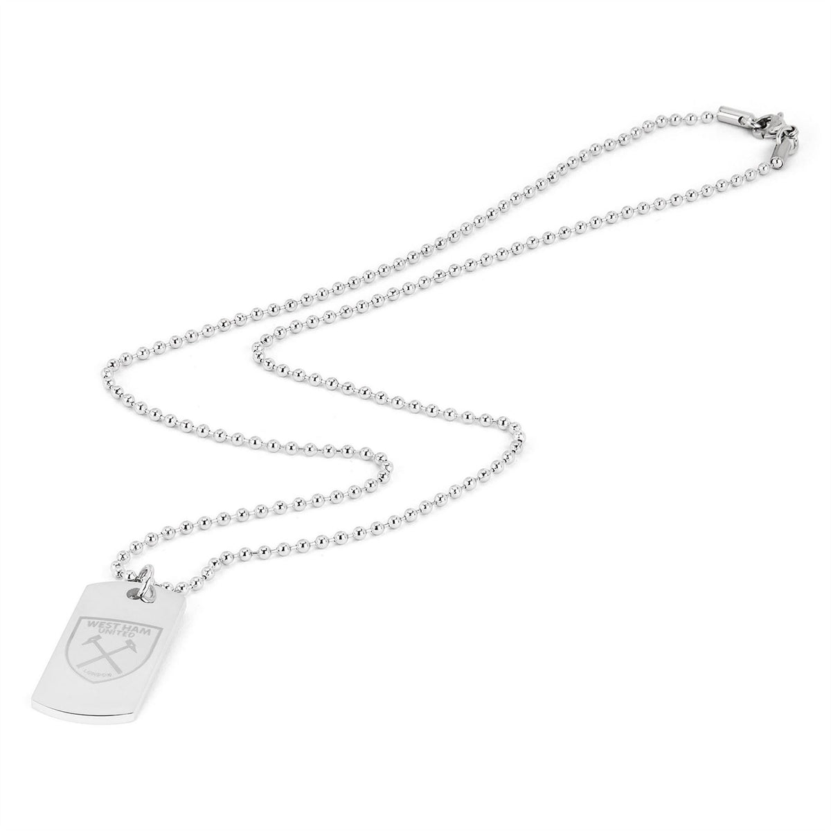 Team Officially Licensed Stainless Steel Dog Tag And Ball Chain