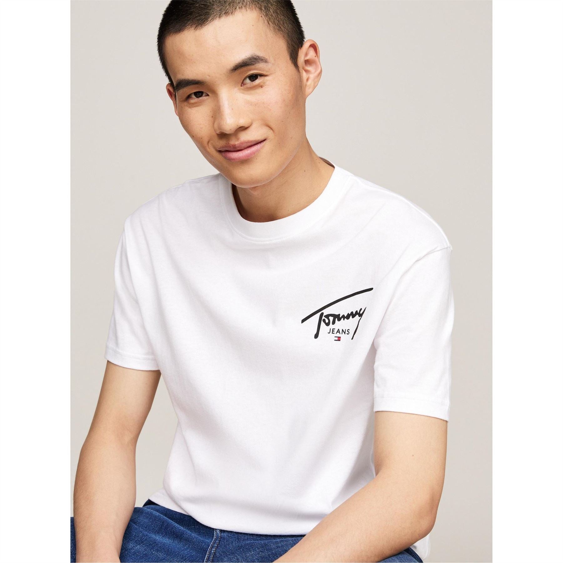 Tommy Jeans Reg Signature Print Tee Ext