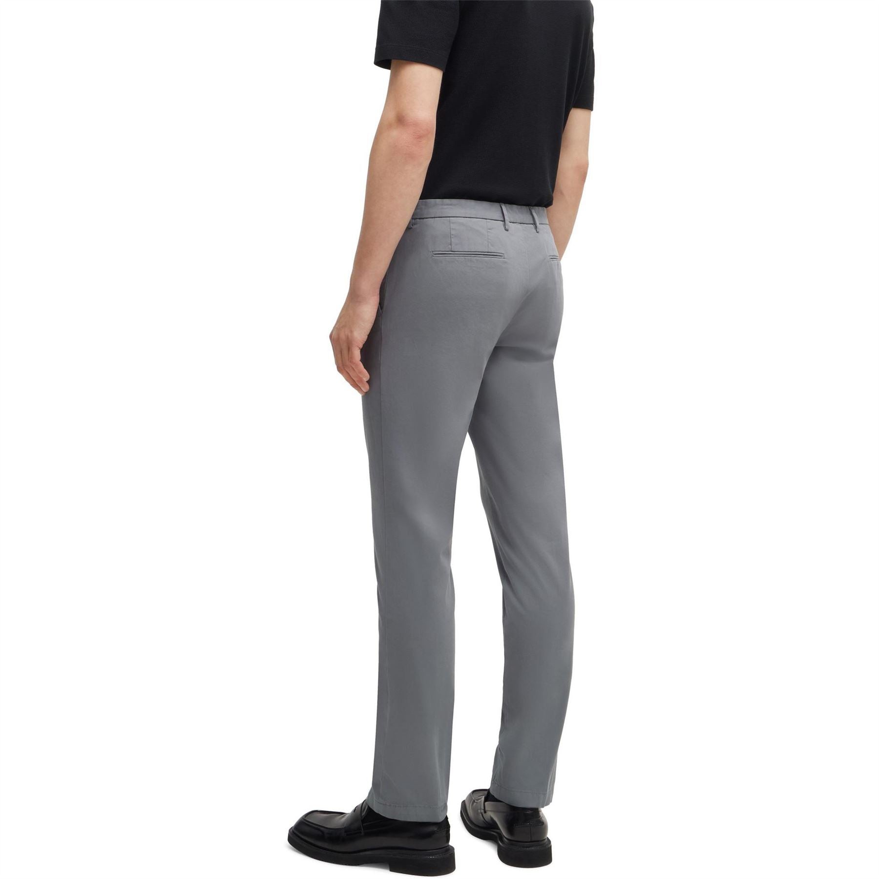 Boss Kaito3 D Solid Patterned Straight Chinos
