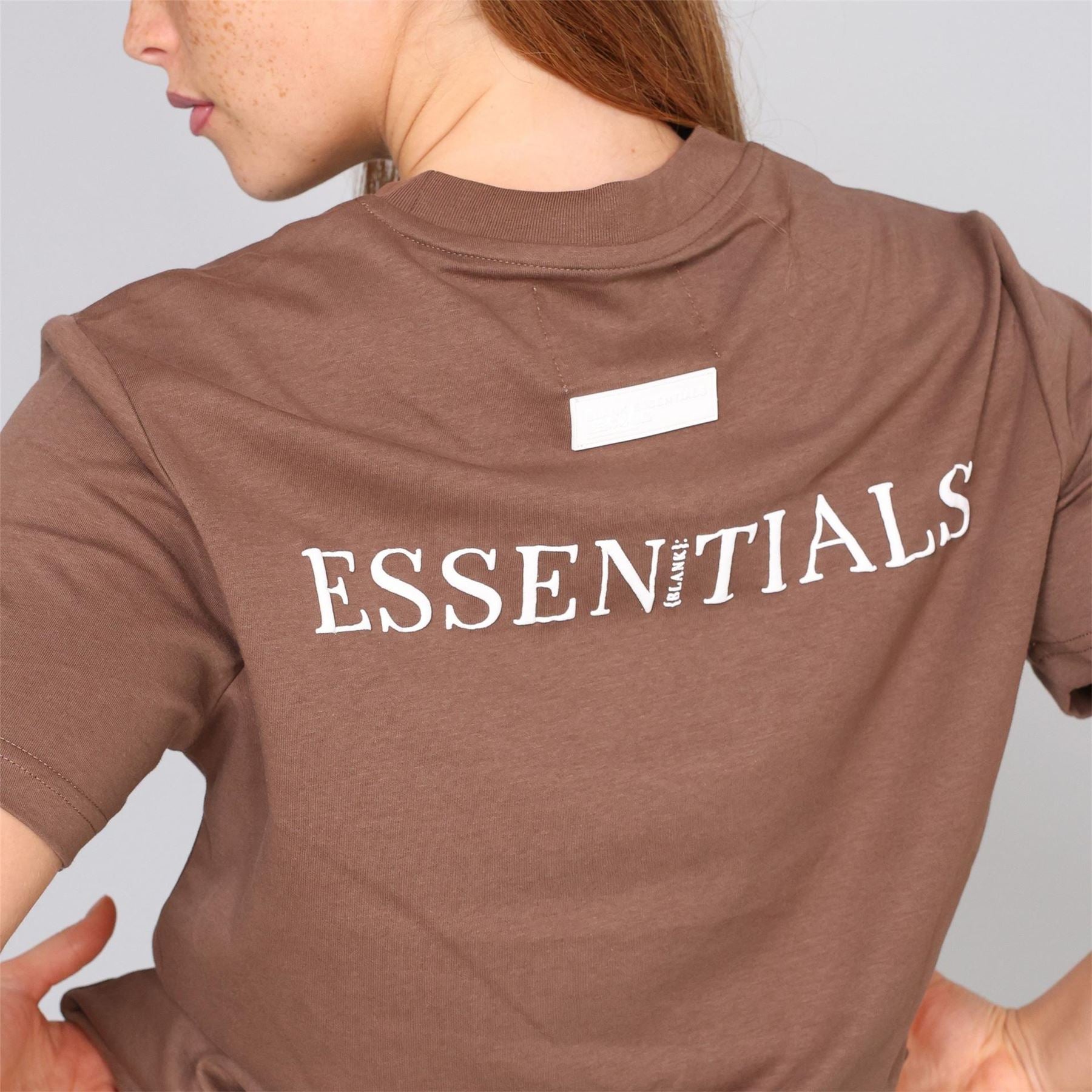 Blank Essentials Embroidered Text Graphic Crew Neck Short Sleeve Boyfriend T-Shirt