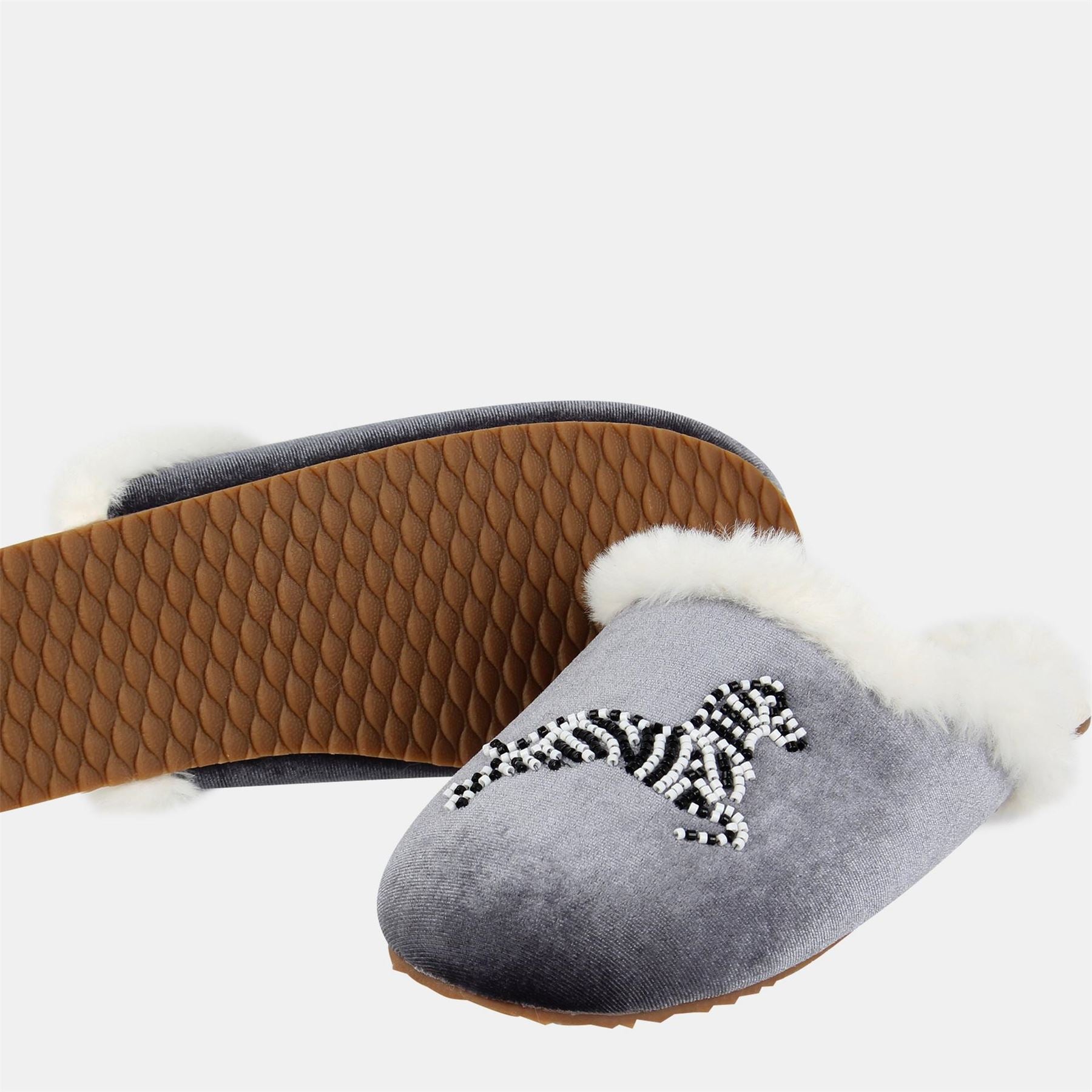 Biba Embroidered Closed Toe Mules