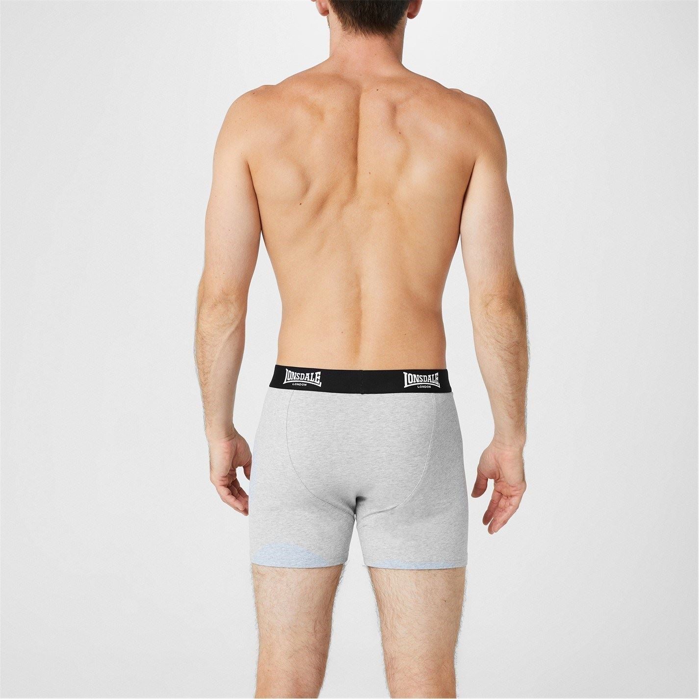 Lonsdale Mens 2 Pack Boxer Shorts