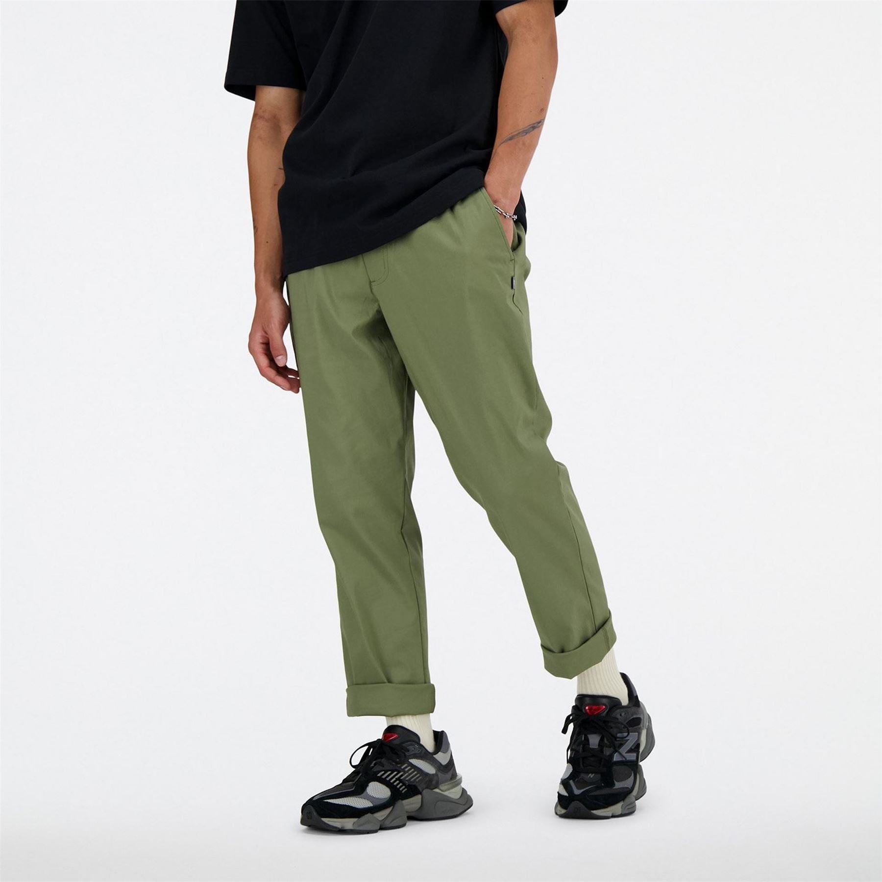 New Balance Twill Straight Leg Trousers