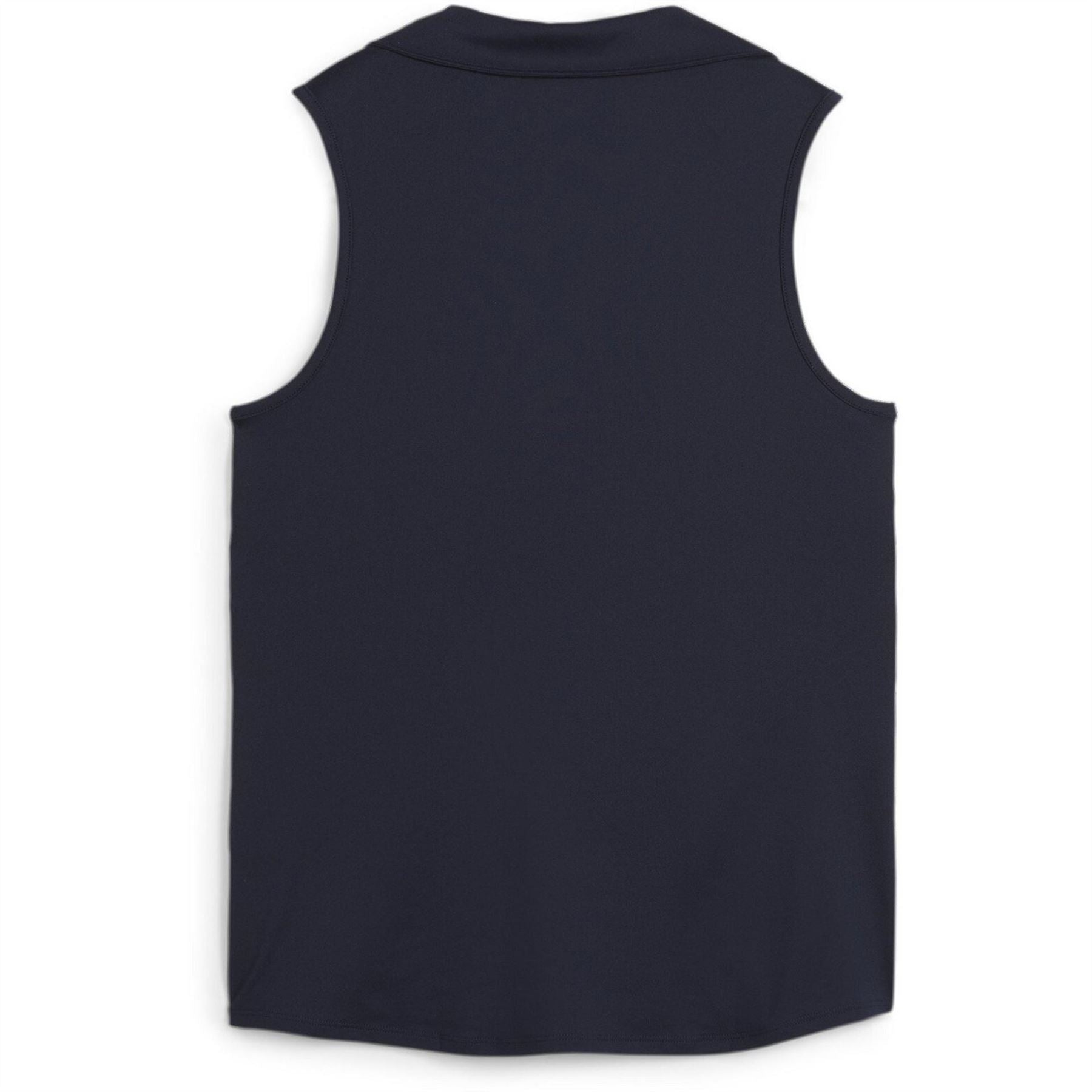 Puma Cloudspun Piped Sleeveless Performance Polo Shirt