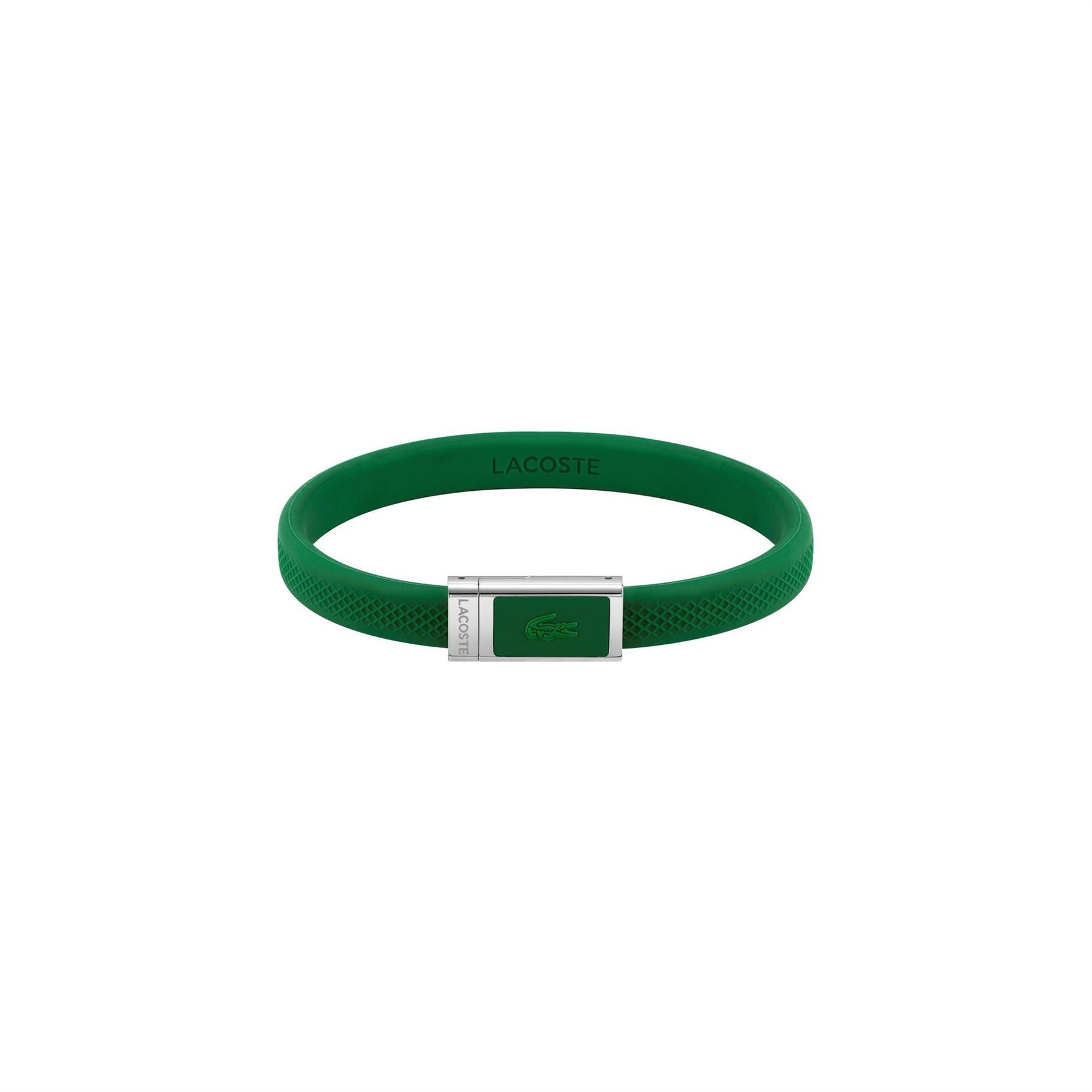 Lacoste Gents Green Silicone Bracelet