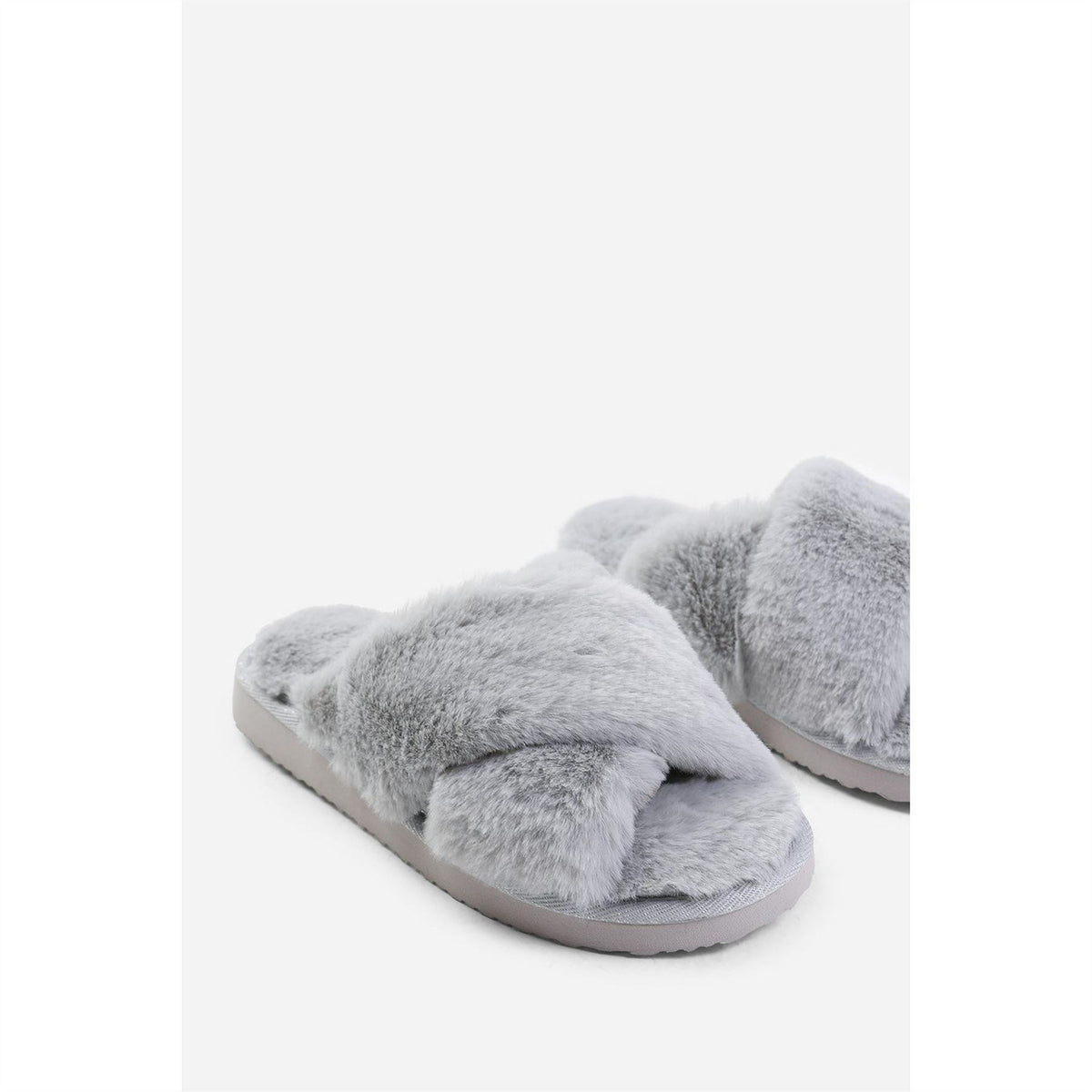 Wheres That From Cross Over Fluffy Slippers