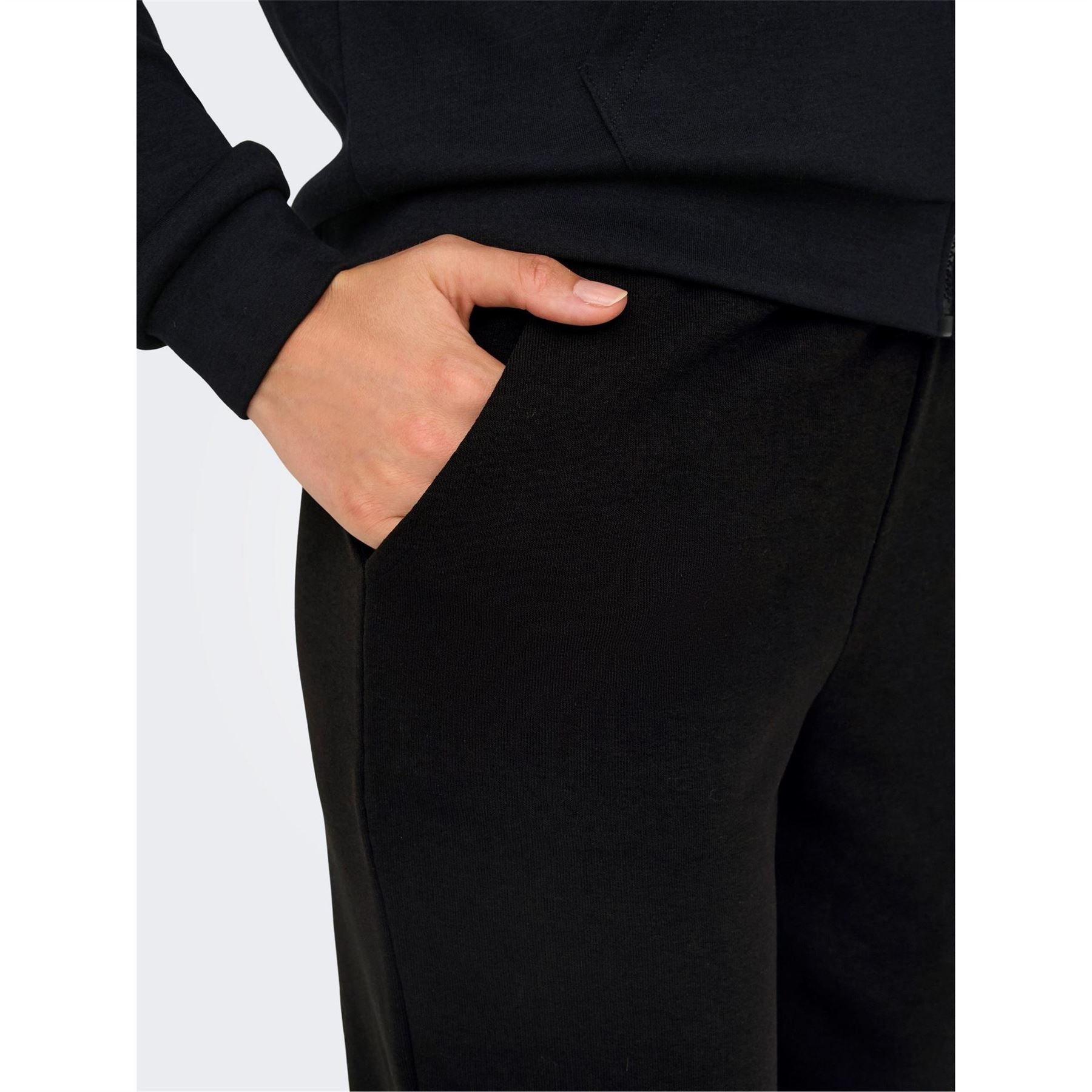 Only Play Mid Waist Open Hem Fleece Joggers