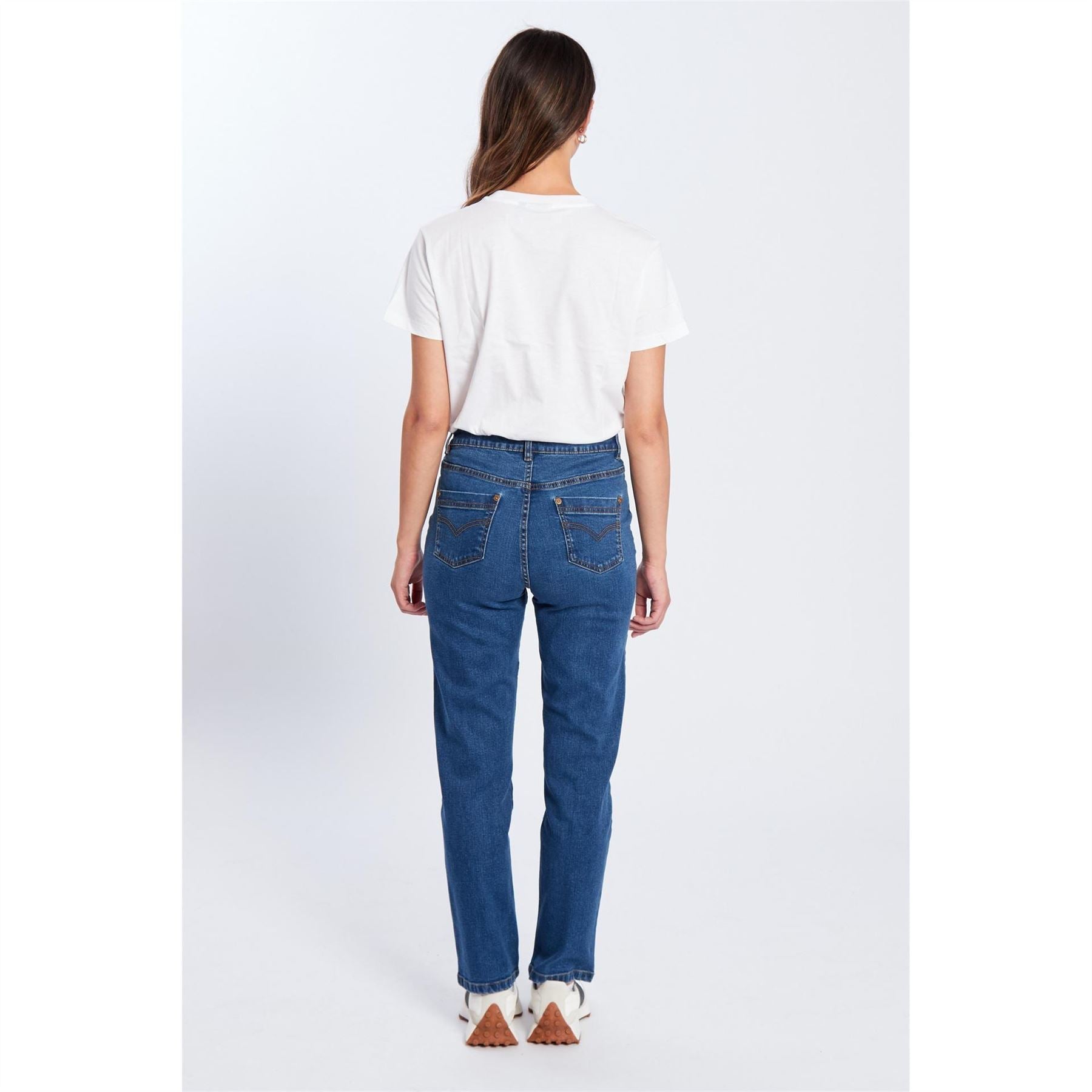 Be You Beyou Mom Straight Leg Jeans