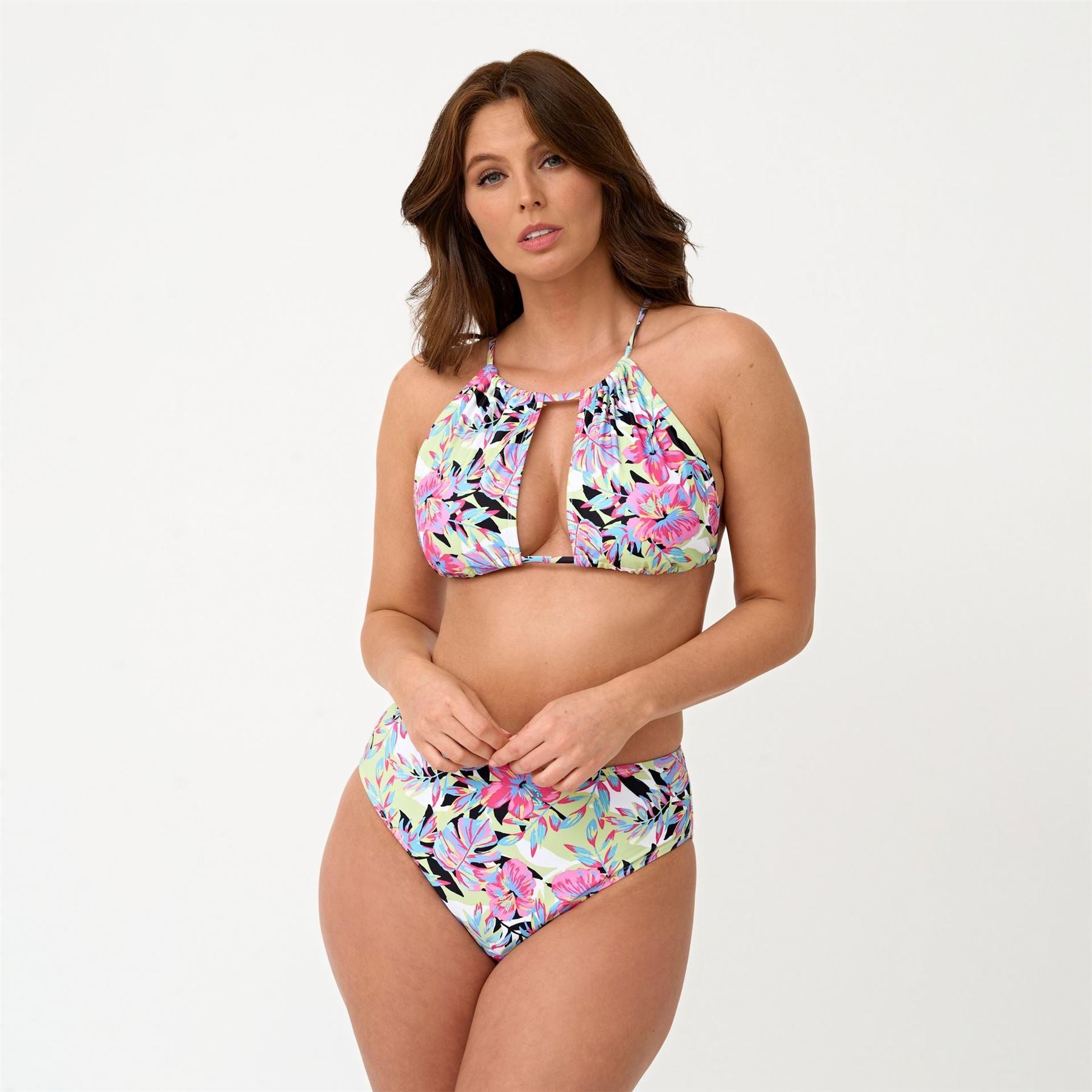 Be You High Neck Triangle Bikinis