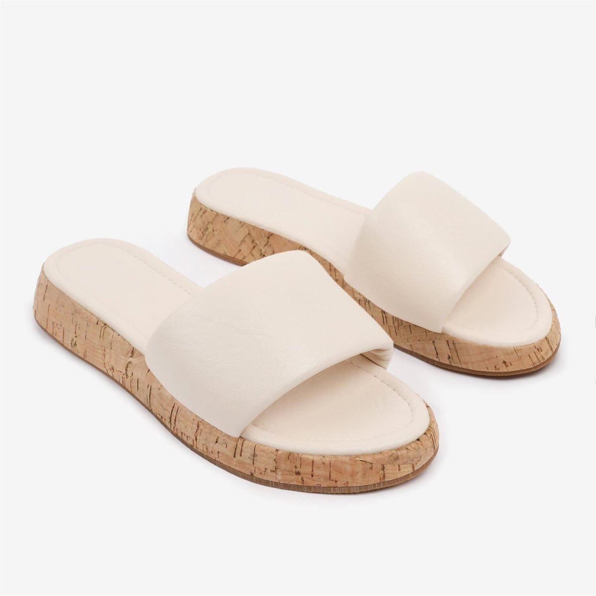 Wheres That From Pu Julia Flatform Sliders Sandal Ladies